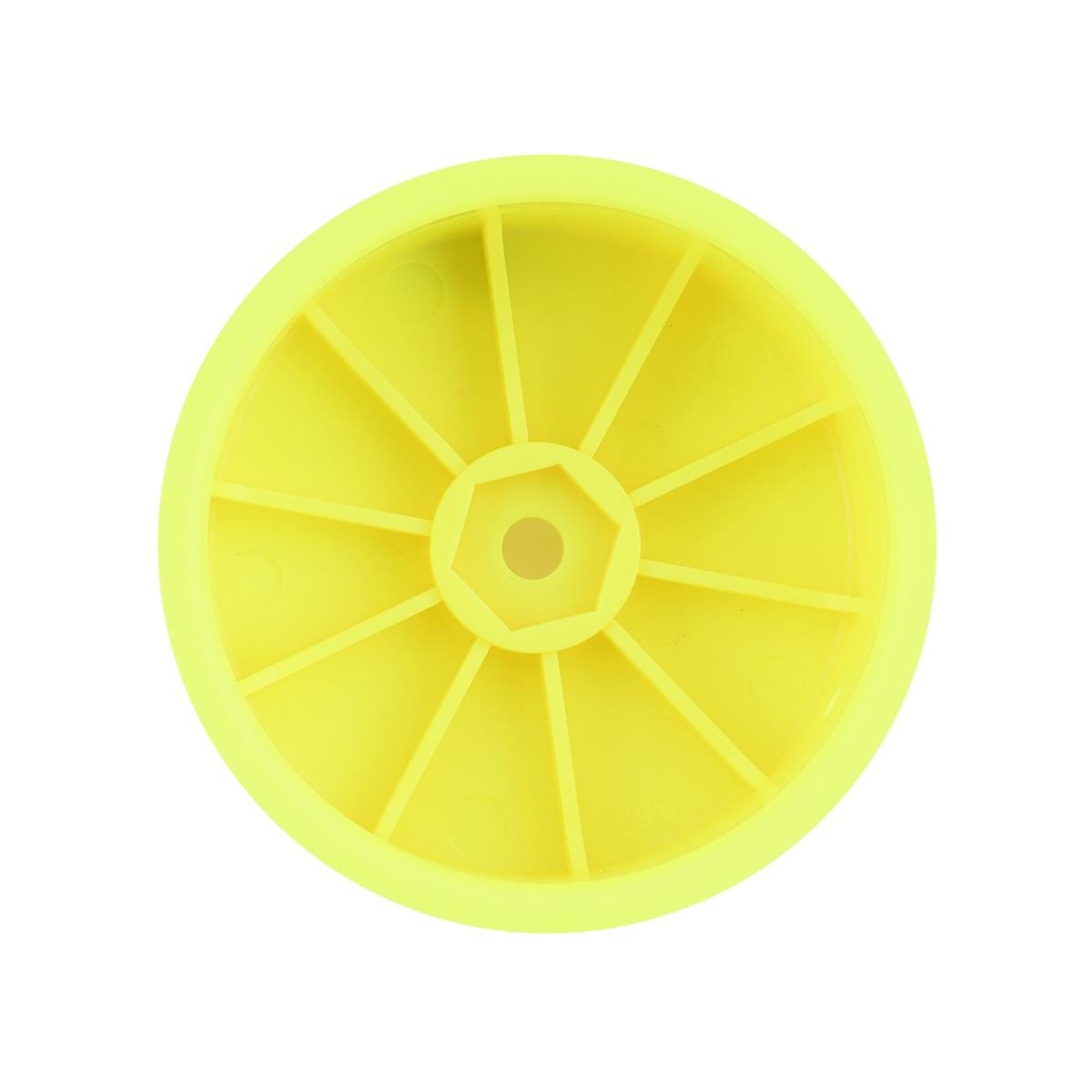JConcepts #3353Y JConcepts 12mm Hex Mono 2.2" 4WD Front Buggy Wheels (4) (Yellow) (22X-4, XB4, B74.1)