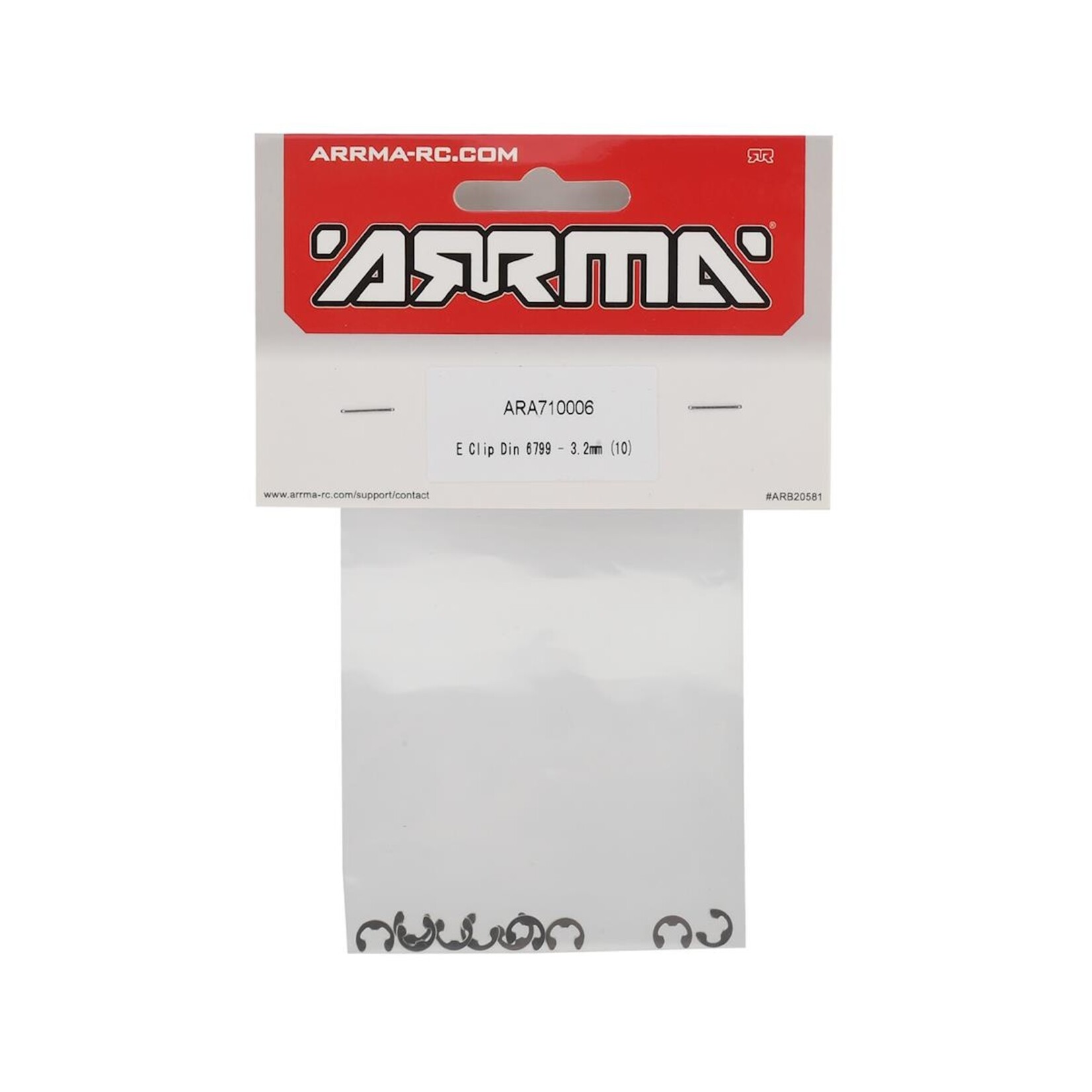 ARRMA Arrma 3.2mm E-Clip (10) #ARA710006