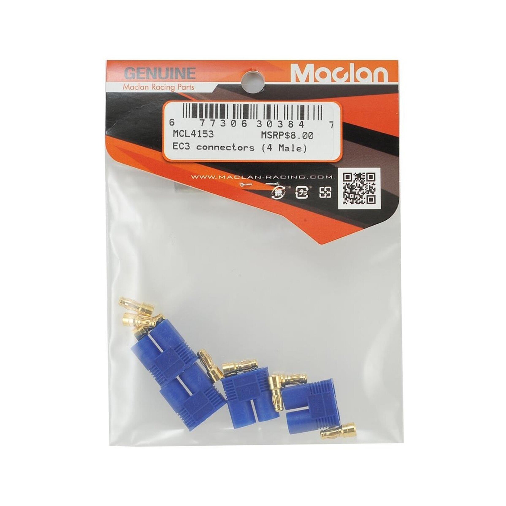 Maclan #MCL4153 Maclan EC3 Connectors (4 Male)