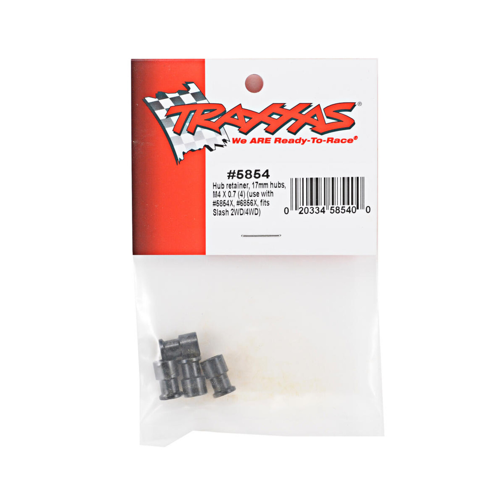 Traxxas #5854 Traxxas 17mm Hub Retainer Set (4)