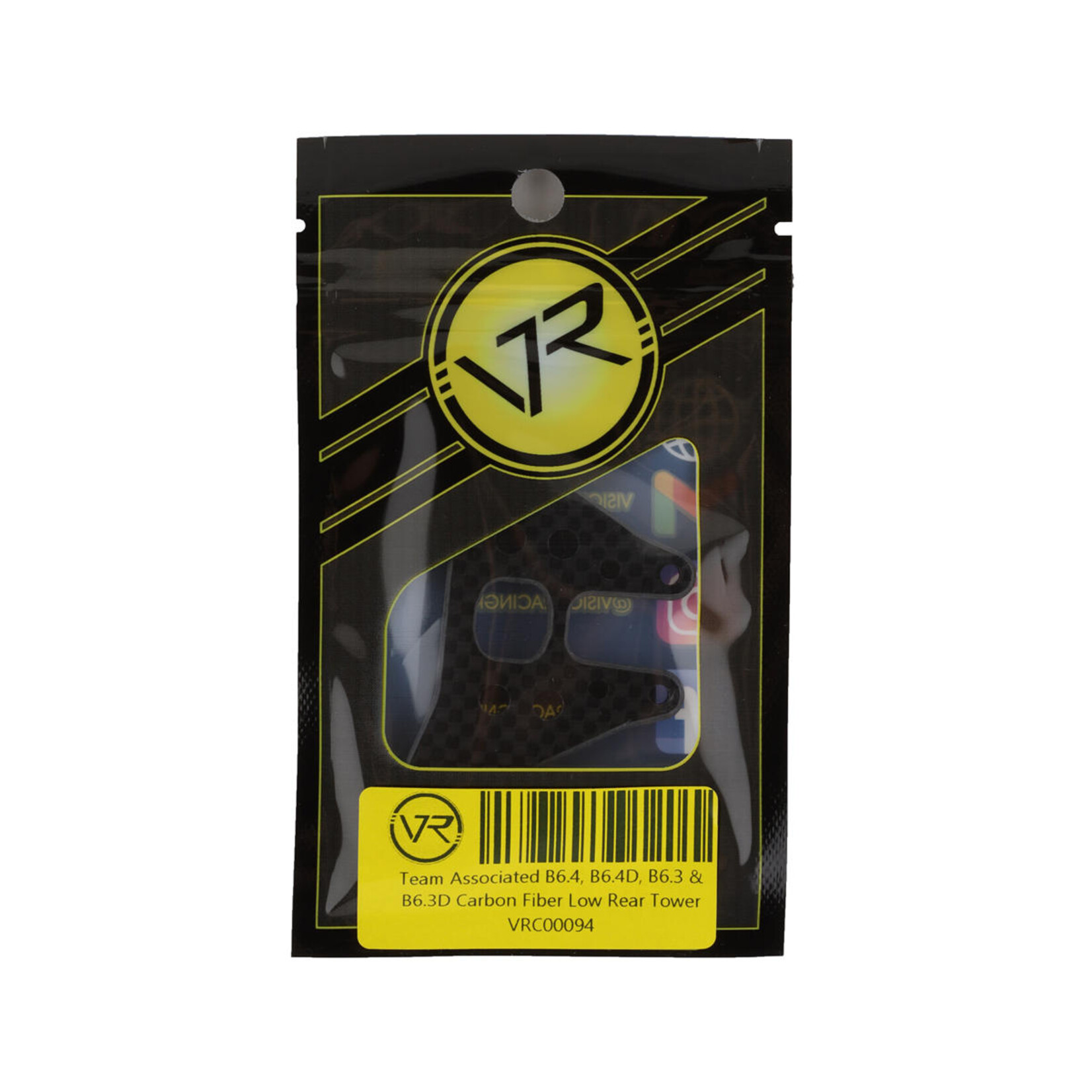 Vision Racing #00094 Vision Racing Team Associated B6.4/6.3/6.2/6.1 Carbon Fiber Rear Shock Tower