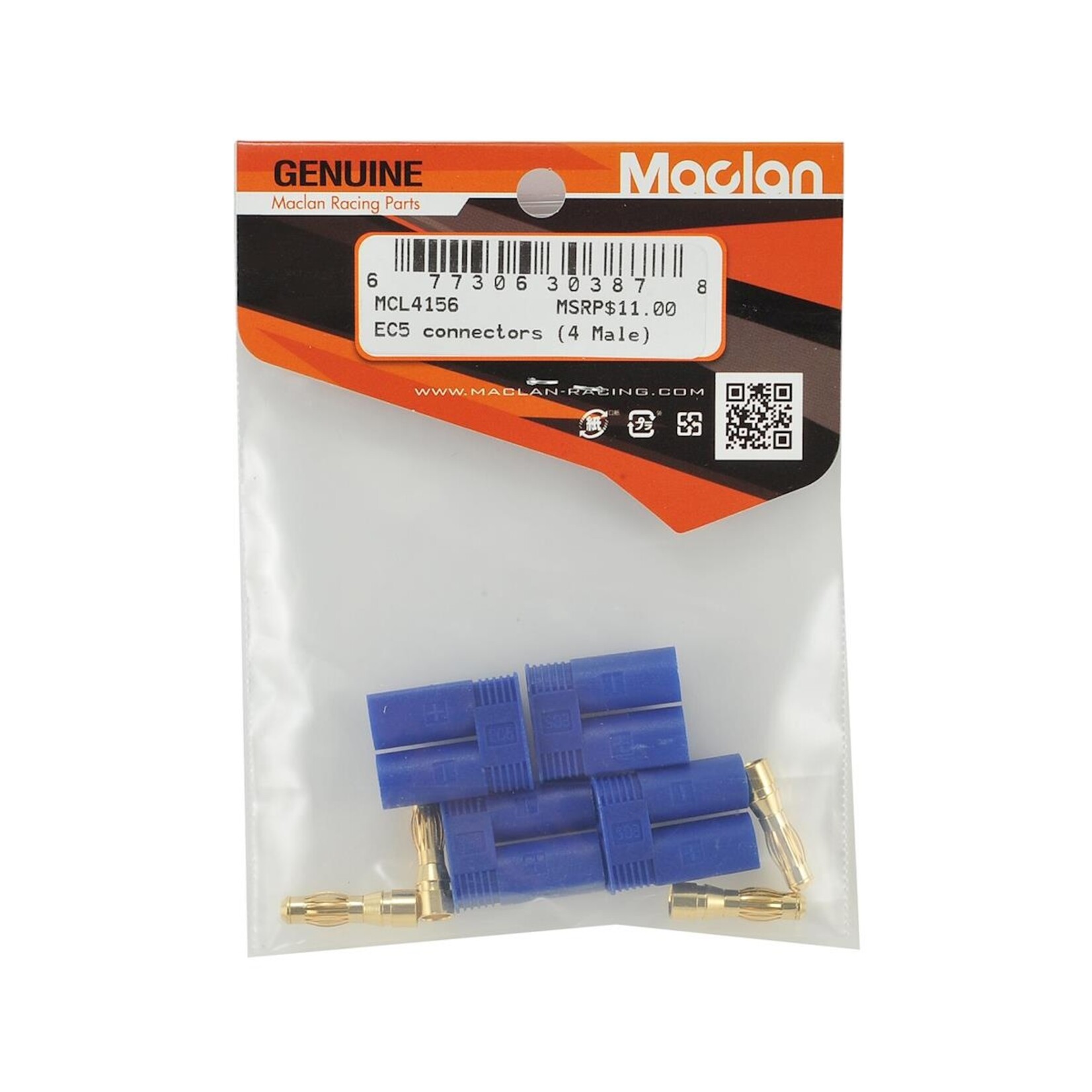 Maclan #MCL4156 Maclan EC5 Connectors (4 Male)