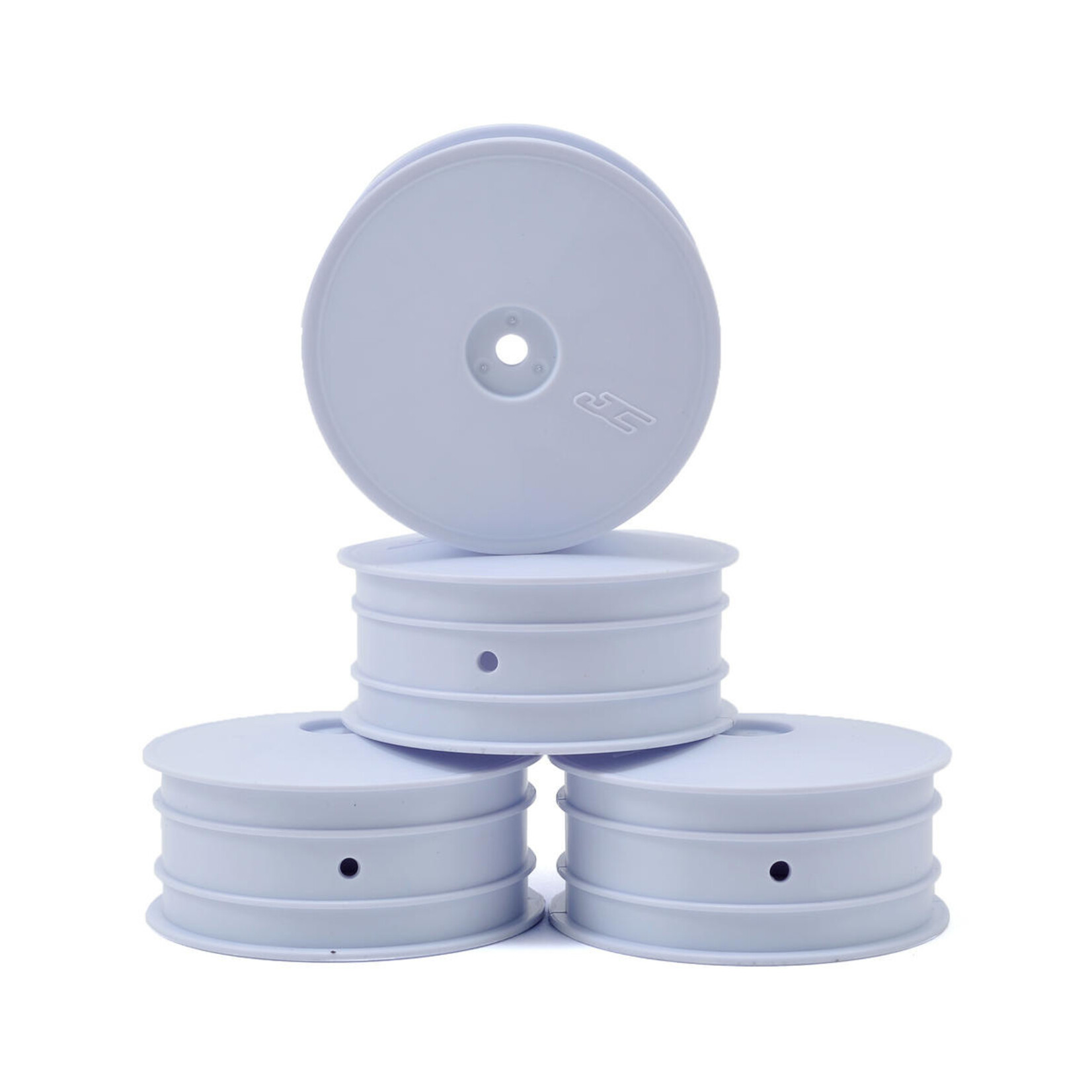 JConcepts #3349W JConcepts 9.5mm Hex Mono 2.2 4WD Front Buggy Wheels (4) (B44.2) (White)