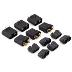 Maclan #MCL4269 Maclan XT90 Connectors (3 Female/3 Male) (Black)