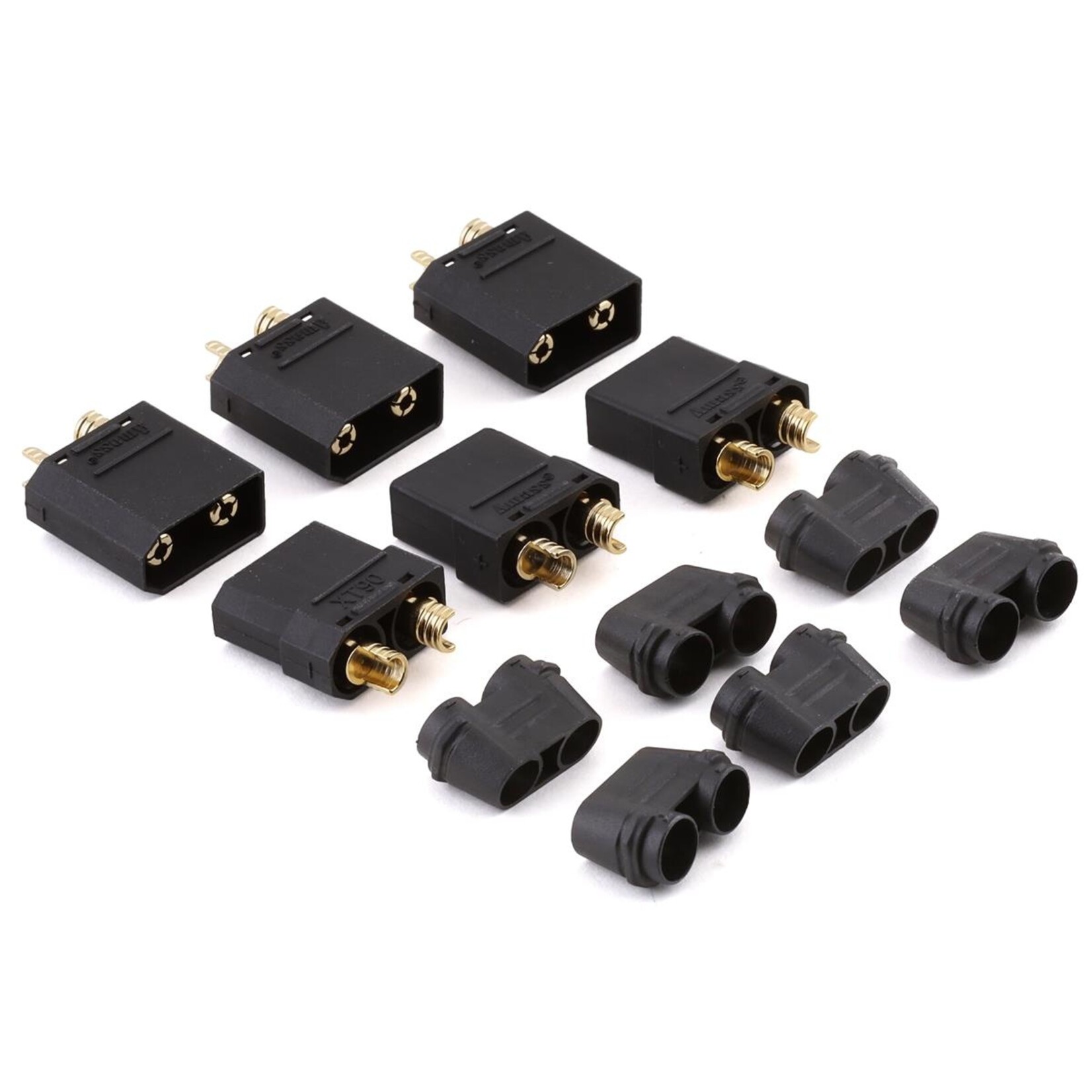 Maclan #MCL4269 Maclan XT90 Connectors (3 Female/3 Male) (Black)