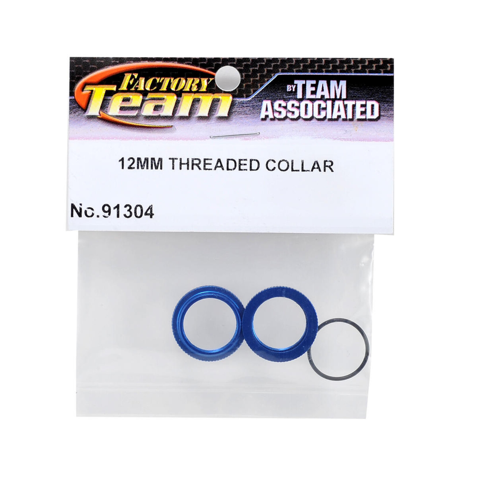 Team Associated Team Associated 12mm Big Bore Threaded Collar (Blue) (2) #91304