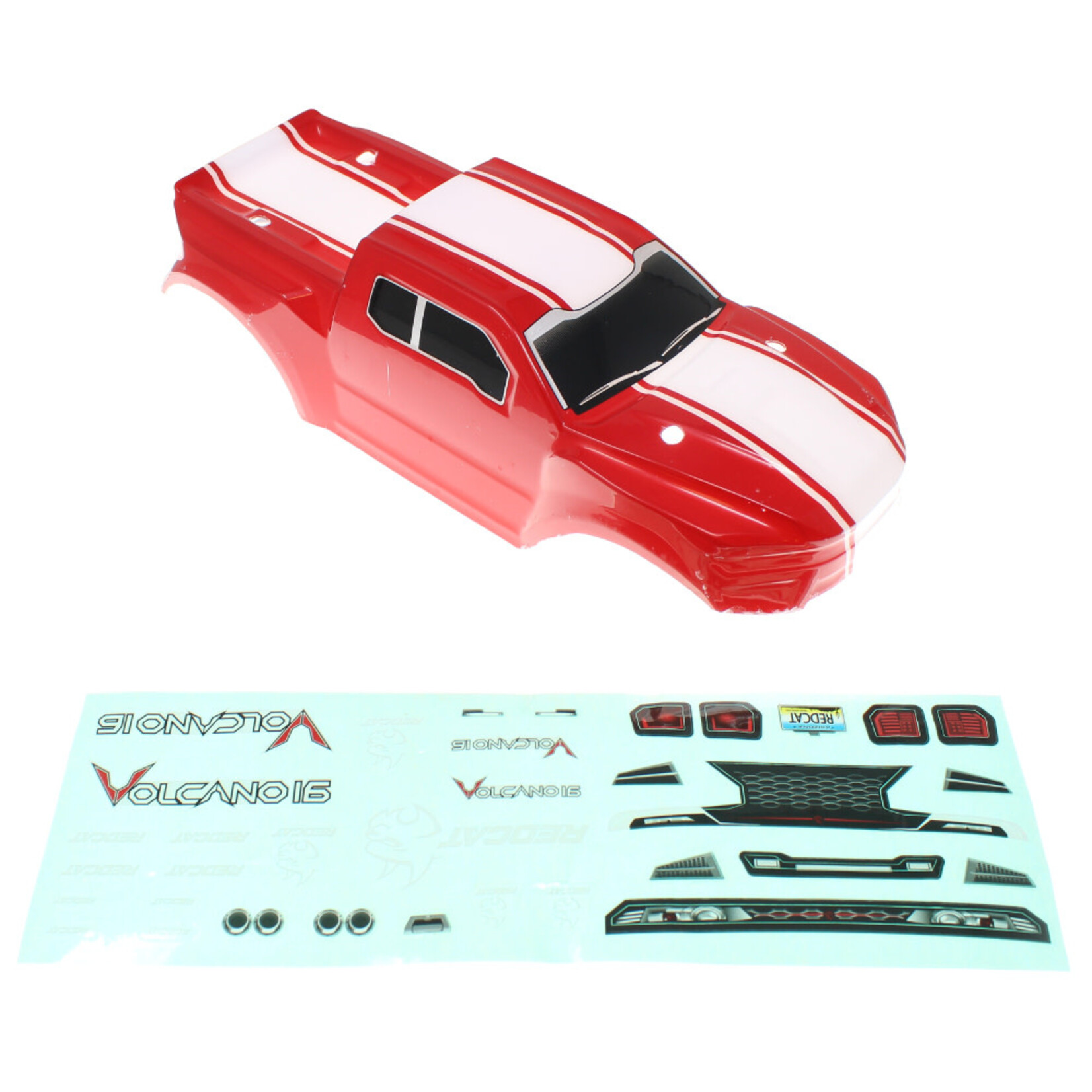 Redcat Racing #RER13659 Redcat Racing 1/16 Volcano-16 Pre-Painted Body (Red)