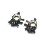 Redcat Racing #RER30386 Redcat Ascent-18 Brass Inner Portal Covers (Black) (2)