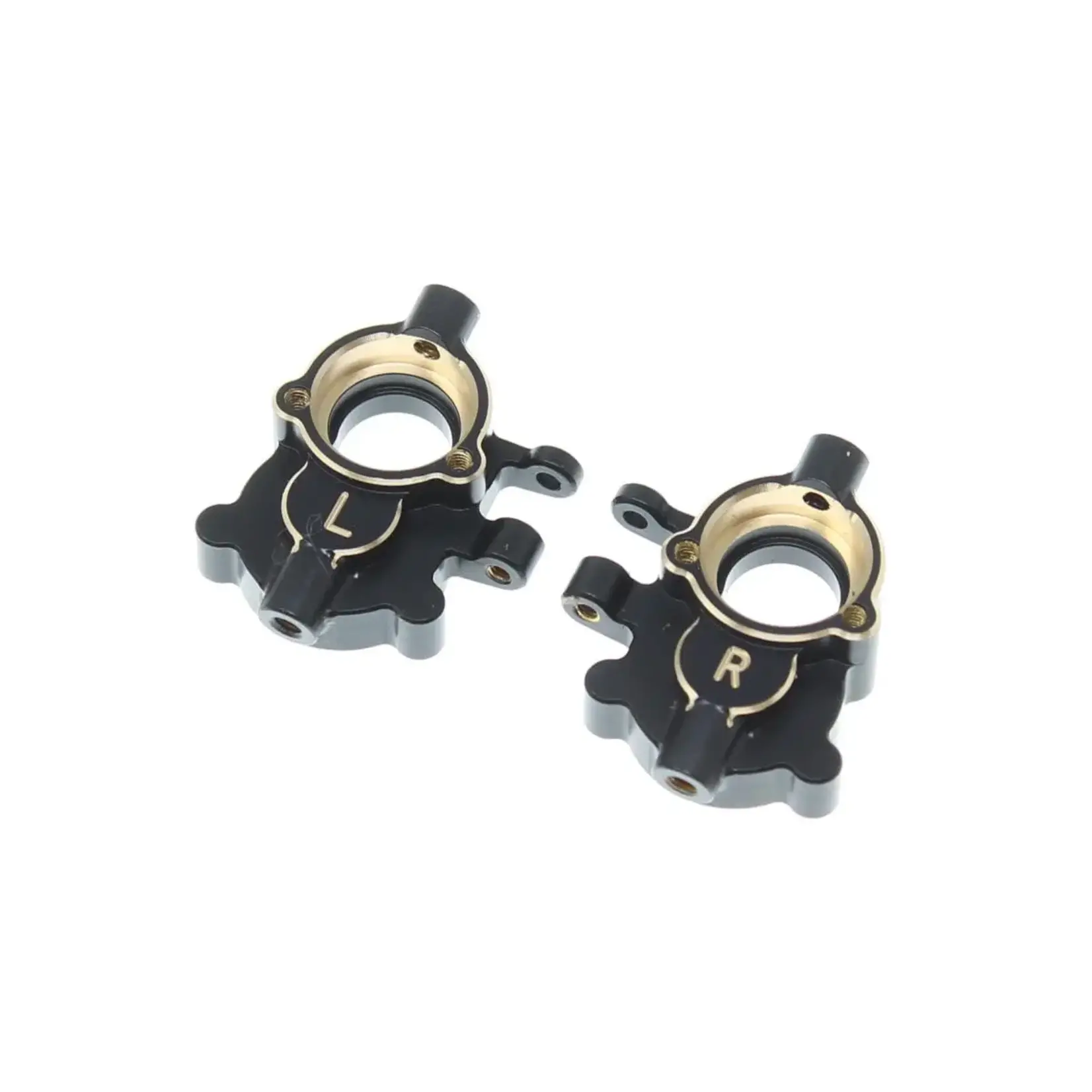 Redcat Racing #RER30386 Redcat Ascent-18 Brass Inner Portal Covers (Black) (2)