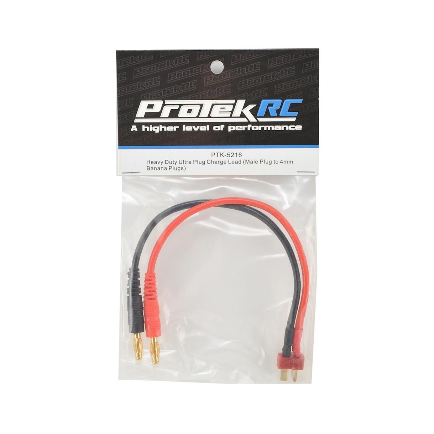 ProTek RC ProTek RC Heavy Duty T-Style Ultra Plug Charge Lead (Male to 4mm Banana) #PTK-5216