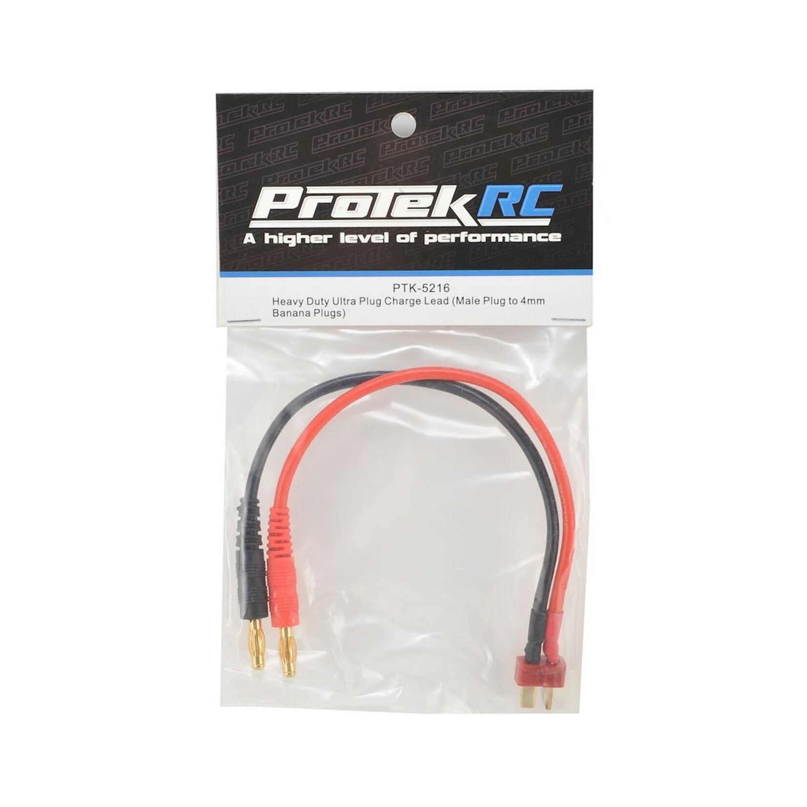 ProTek RC #PTK-5216 ProTek RC Heavy Duty T-Style Ultra Plug Charge Lead (Male to 4mm Banana)