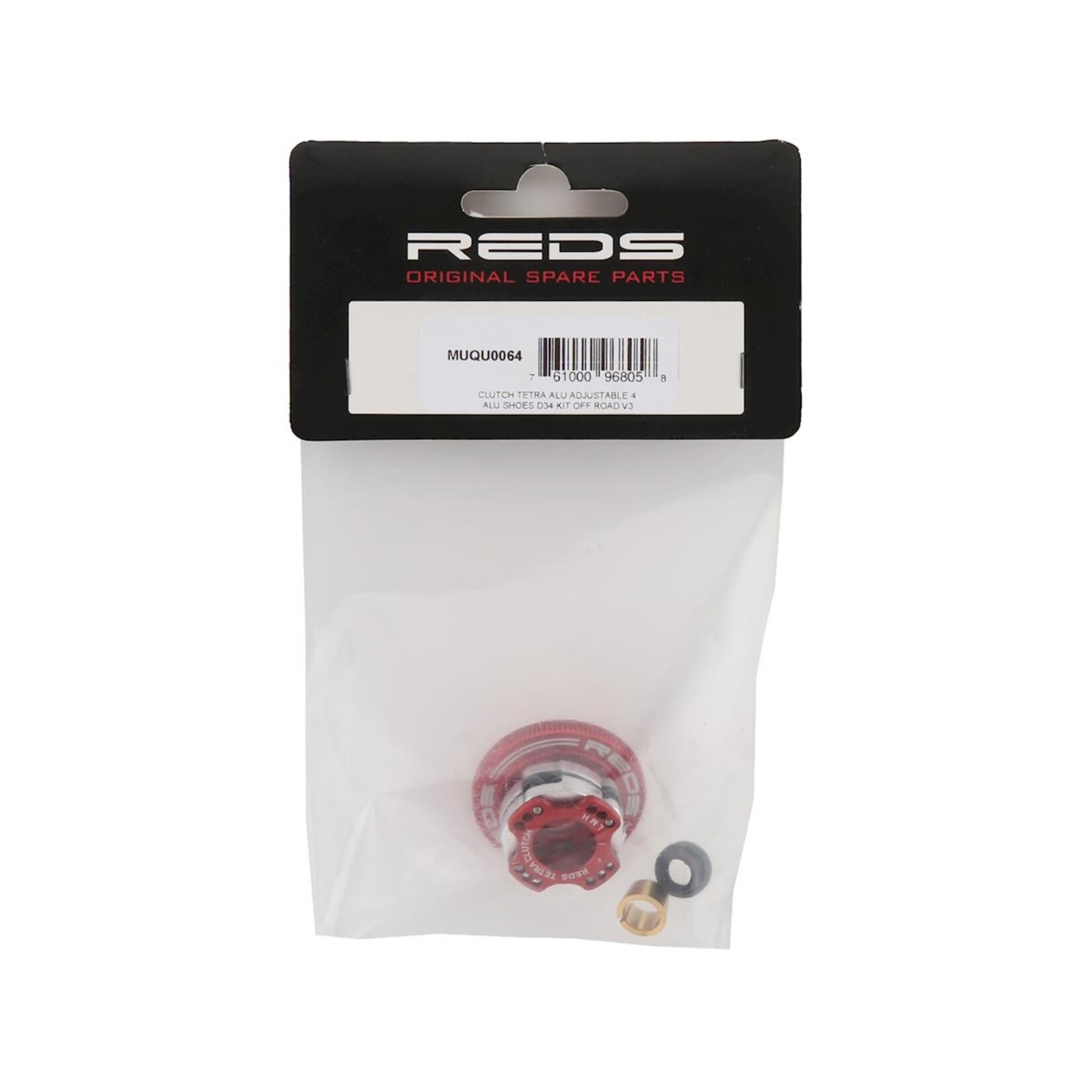 Reds #MUQU0064  REDS 34mm "Tetra" V3 Aluminum Off-Road Adjustable 4-Shoe Clutch System