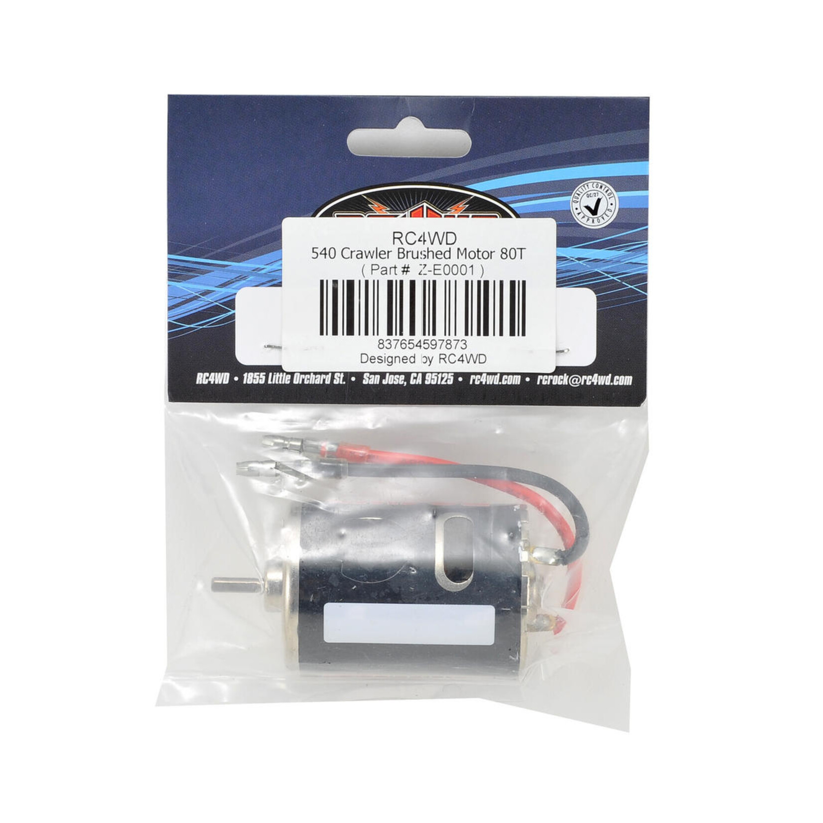 RC4WD #Z-E0001 RC4WD 540 Crawler Brushed Motor (80T)