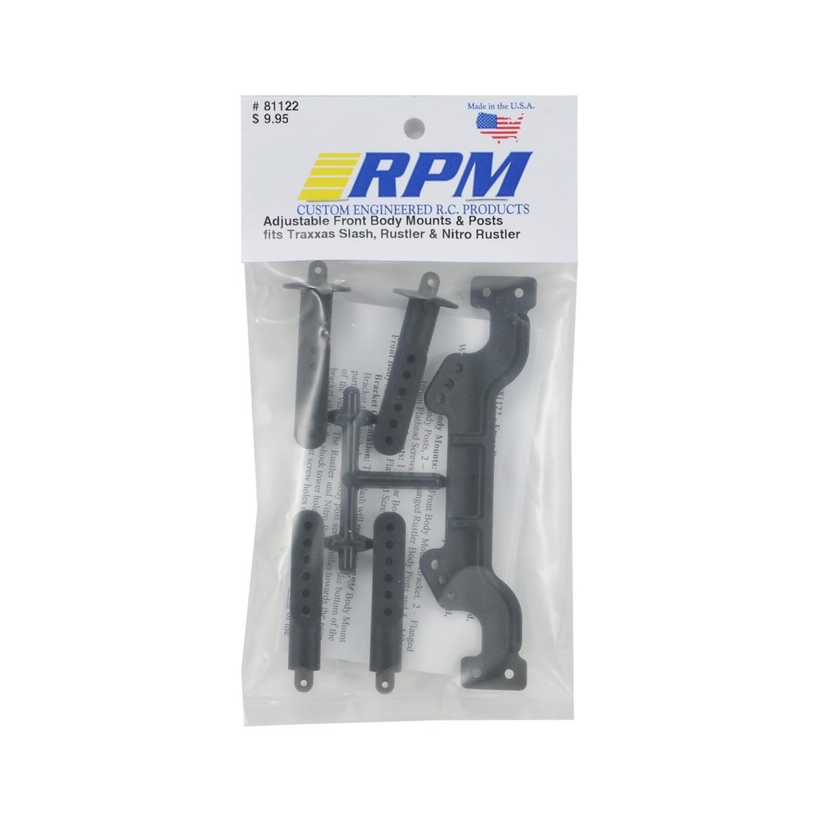 RPM RPM Adjustable Front Body Mount & Post Set #81122