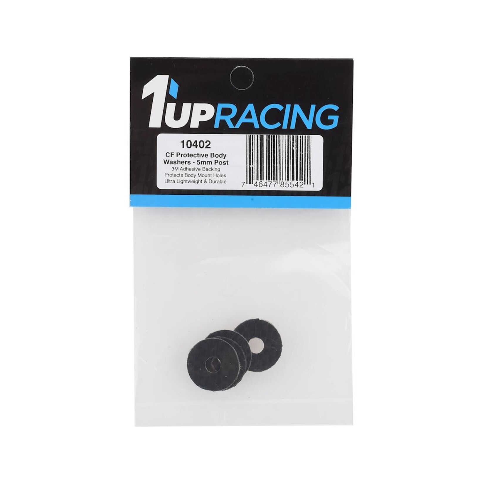 1UP Racing 1UP Racing 5mm Carbon Fiber Body Washers (4) # 1UP10402