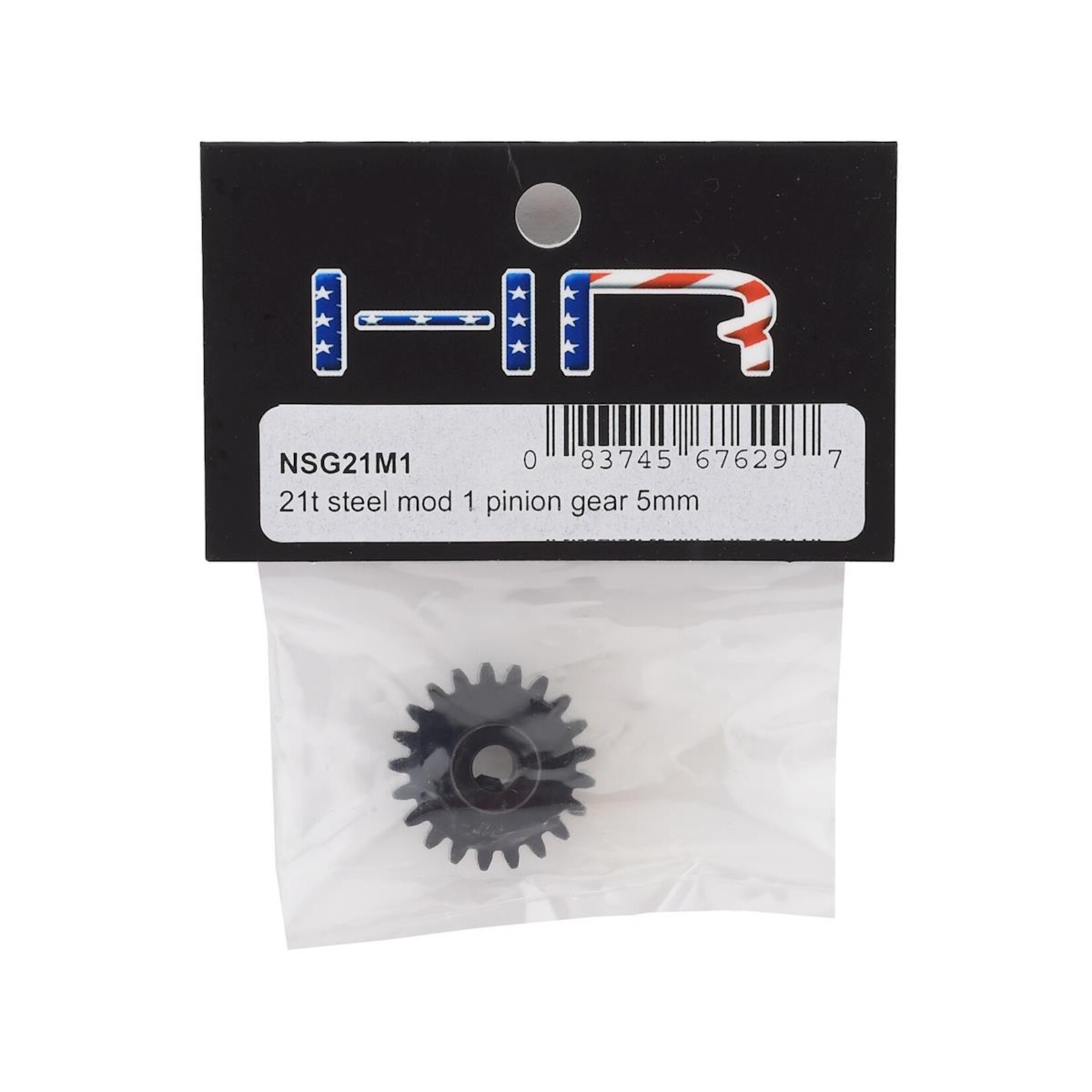Hot Racing #NSG21M1 Hot Racing Steel Mod 1 Pinion Gear w/5mm Bore (21T)