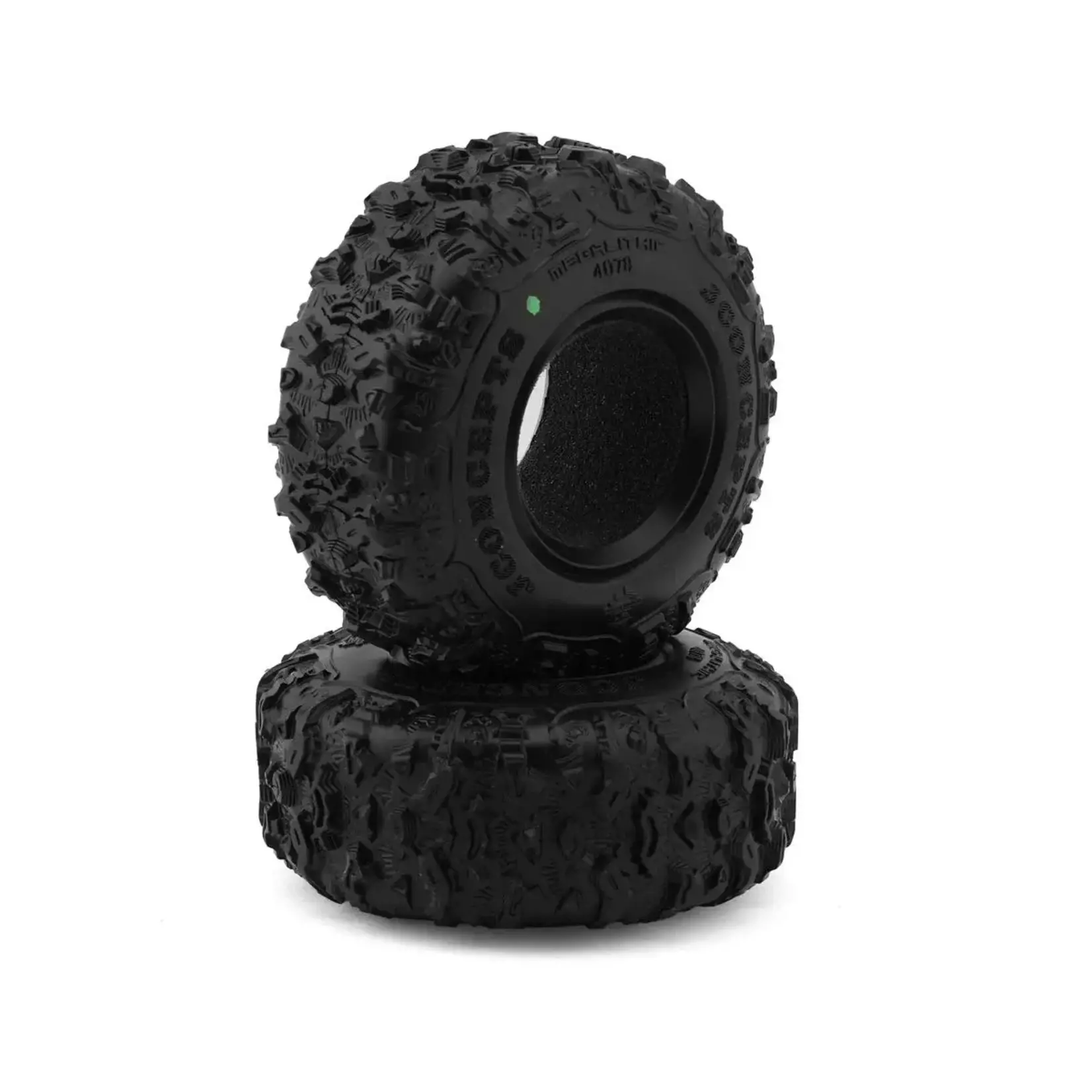 JConcepts #4078-02 JConcepts Megalithic 1.9" Rock Crawler Tires (2) (4.19” - Class 1) (Green)