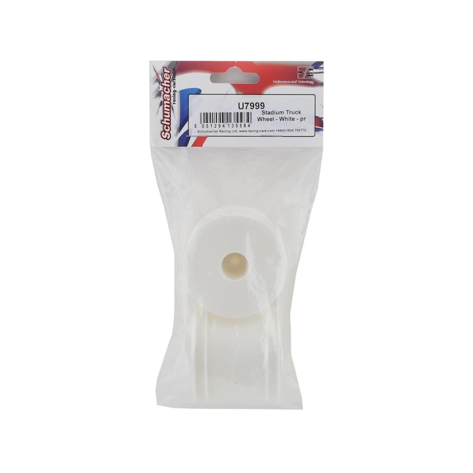 Schumacher Schumacher 2.2" 1/10 Stadium Truck Wheel (White) (2) w/12mm Hex #U7999