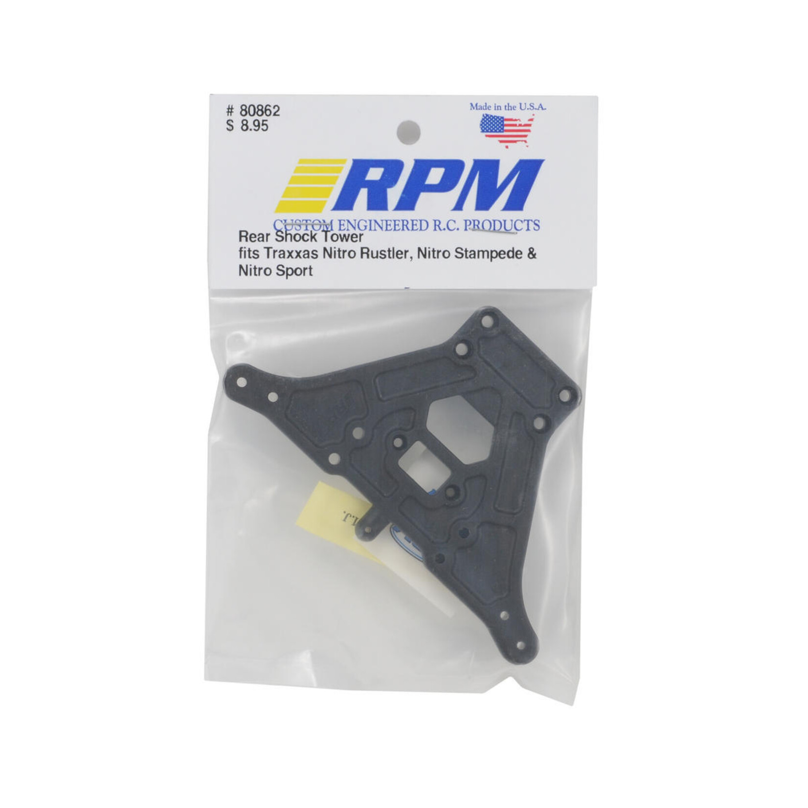 RPM RPM Rear Shock Tower (Nitro Rustler, Stampede, Sport) #80862