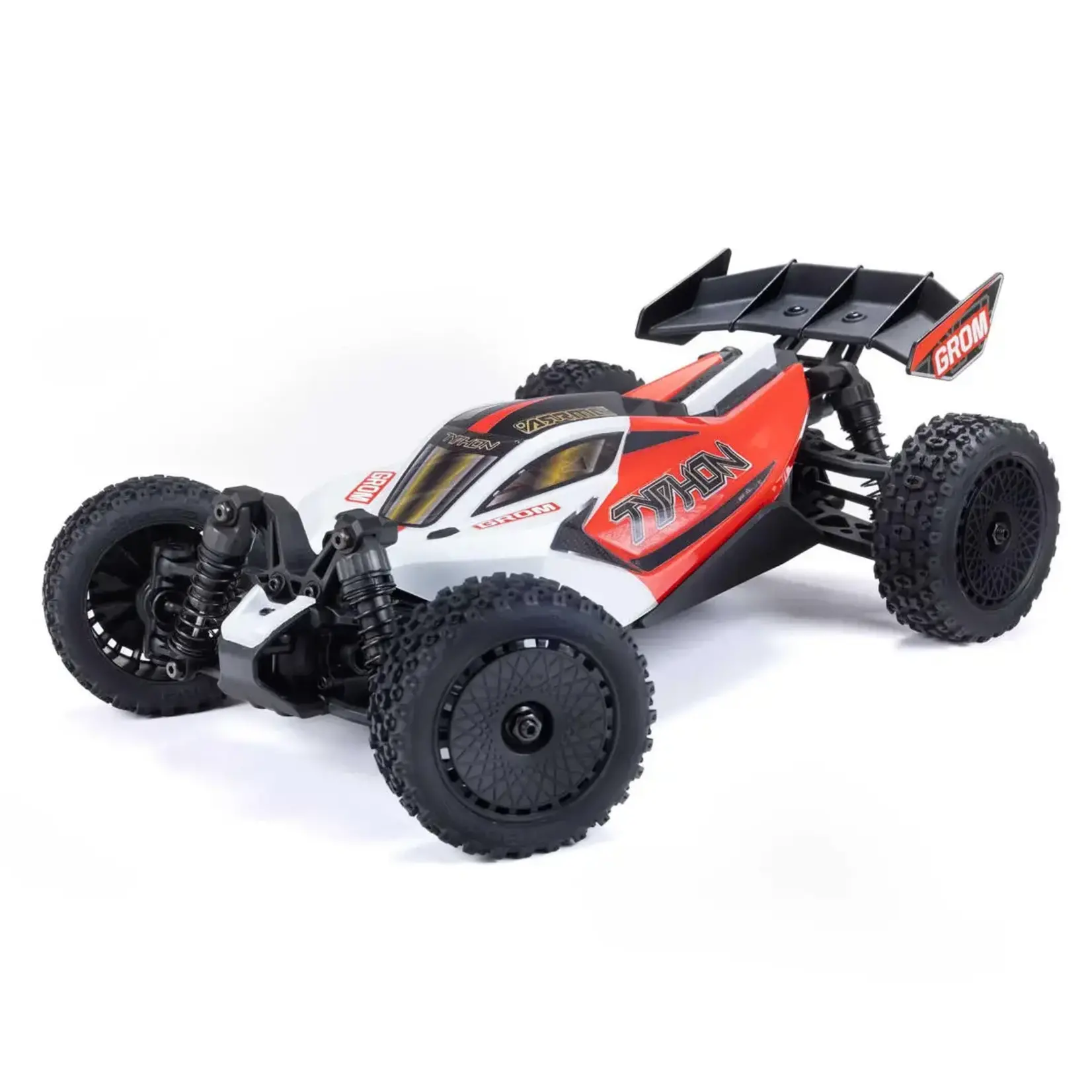 ARRMA #ARA2106T2 Arrma Typhon Grom MEGA 4WD 380 Brushed 1/18 Buggy RTR (Red/White) w/SLT2 2.4GHz Radio, Battery & Charger