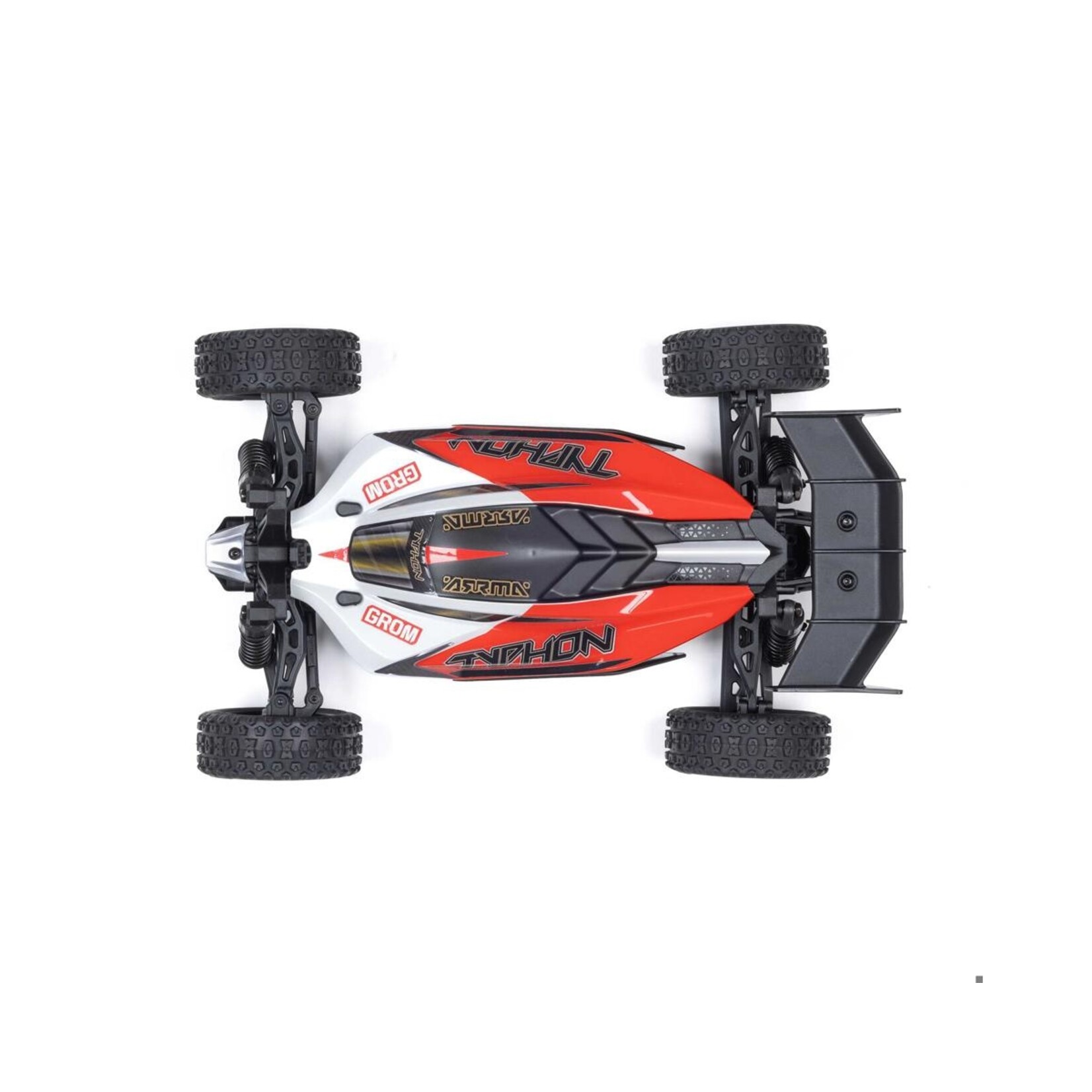 ARRMA #ARA2106T2 Arrma Typhon Grom MEGA 4WD 380 Brushed 1/18 Buggy RTR (Red/White) w/SLT2 2.4GHz Radio, Battery & Charger