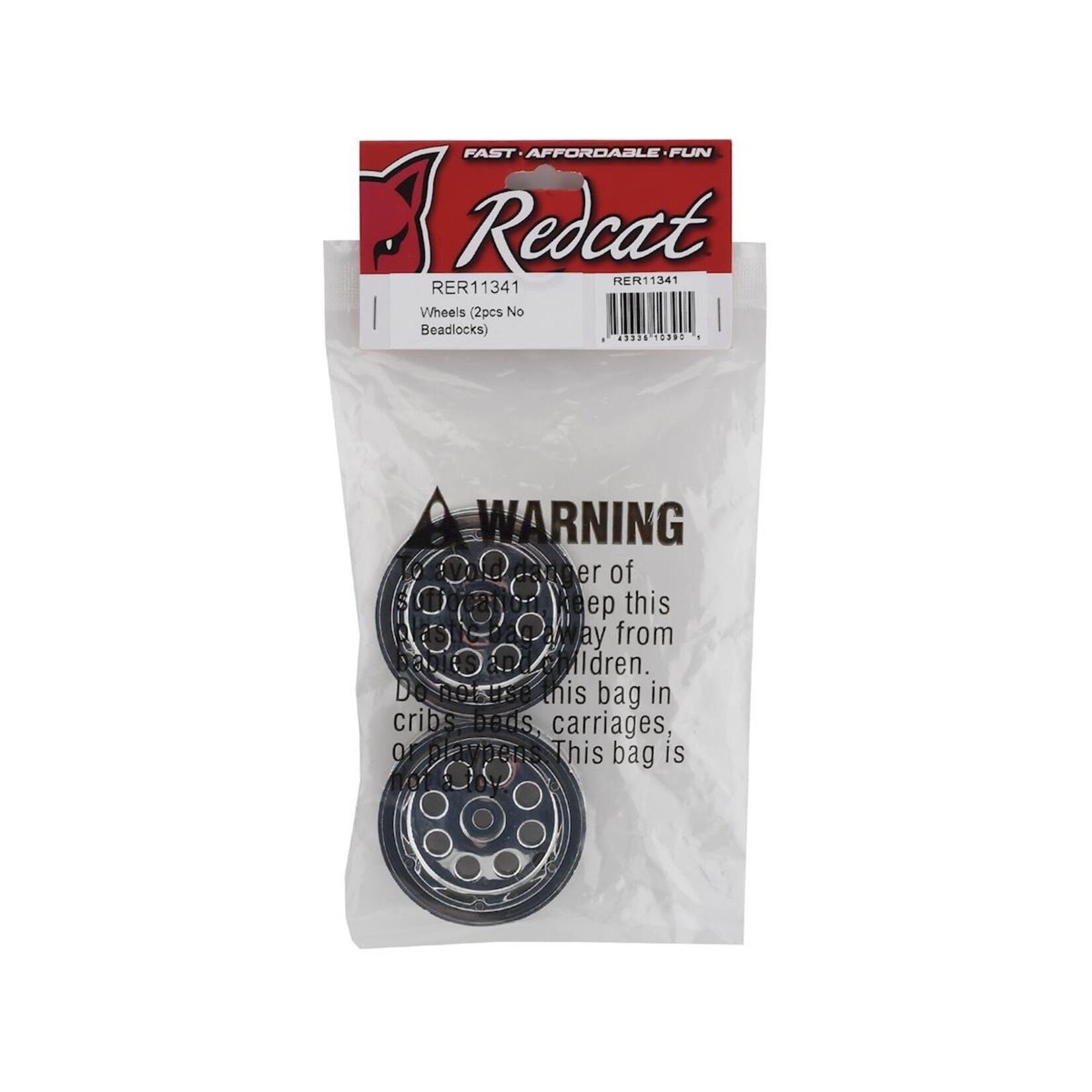 Redcat Racing #RER11341 RedCat Racing Gen8 Non-Beadlock 1.9" Wheels (Chrome) (2)