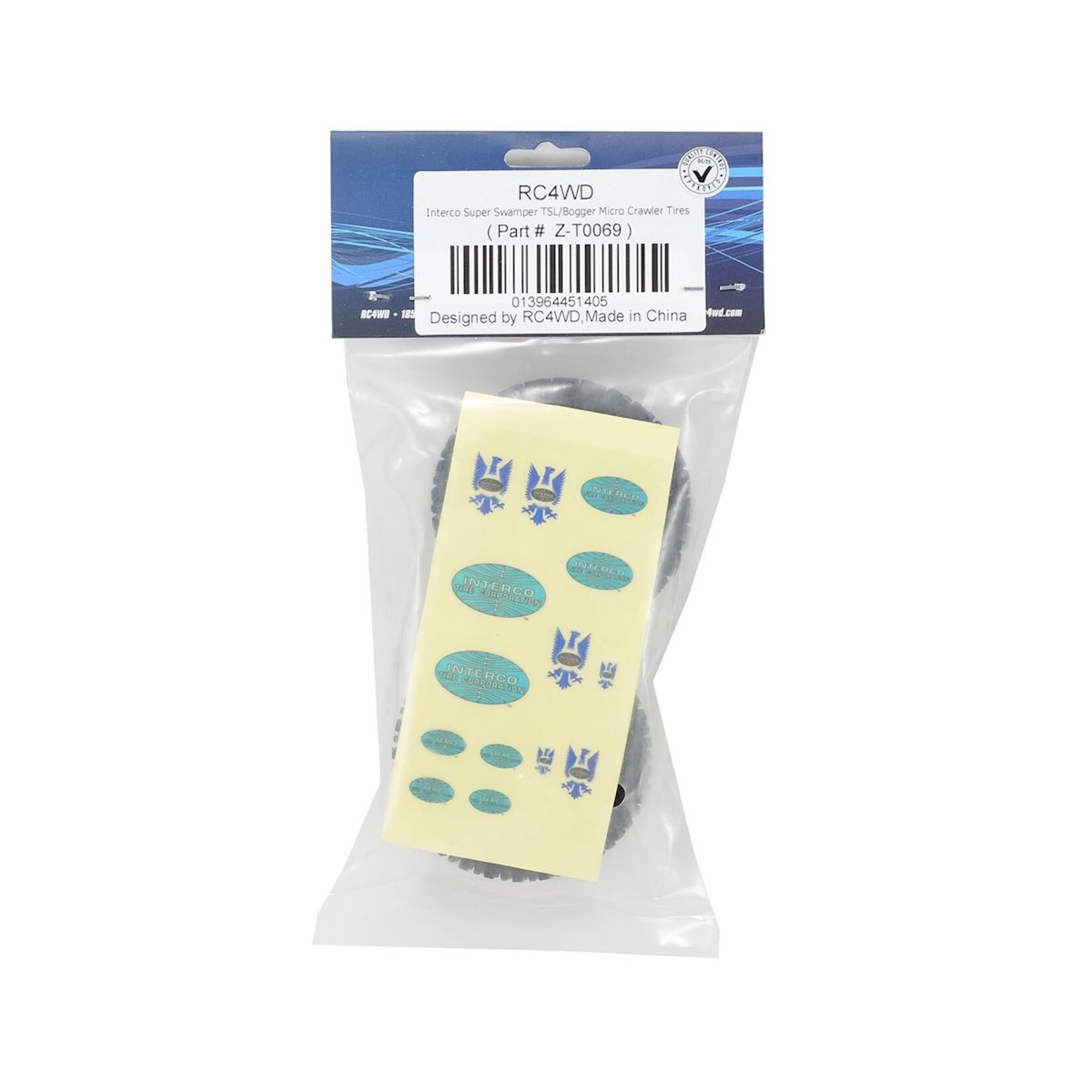 RC4WD #Z-T0069 RC4WD Interco "Super Swamper TSL/Bogger" 1.0" Micro Crawler Tires (2) (X3)