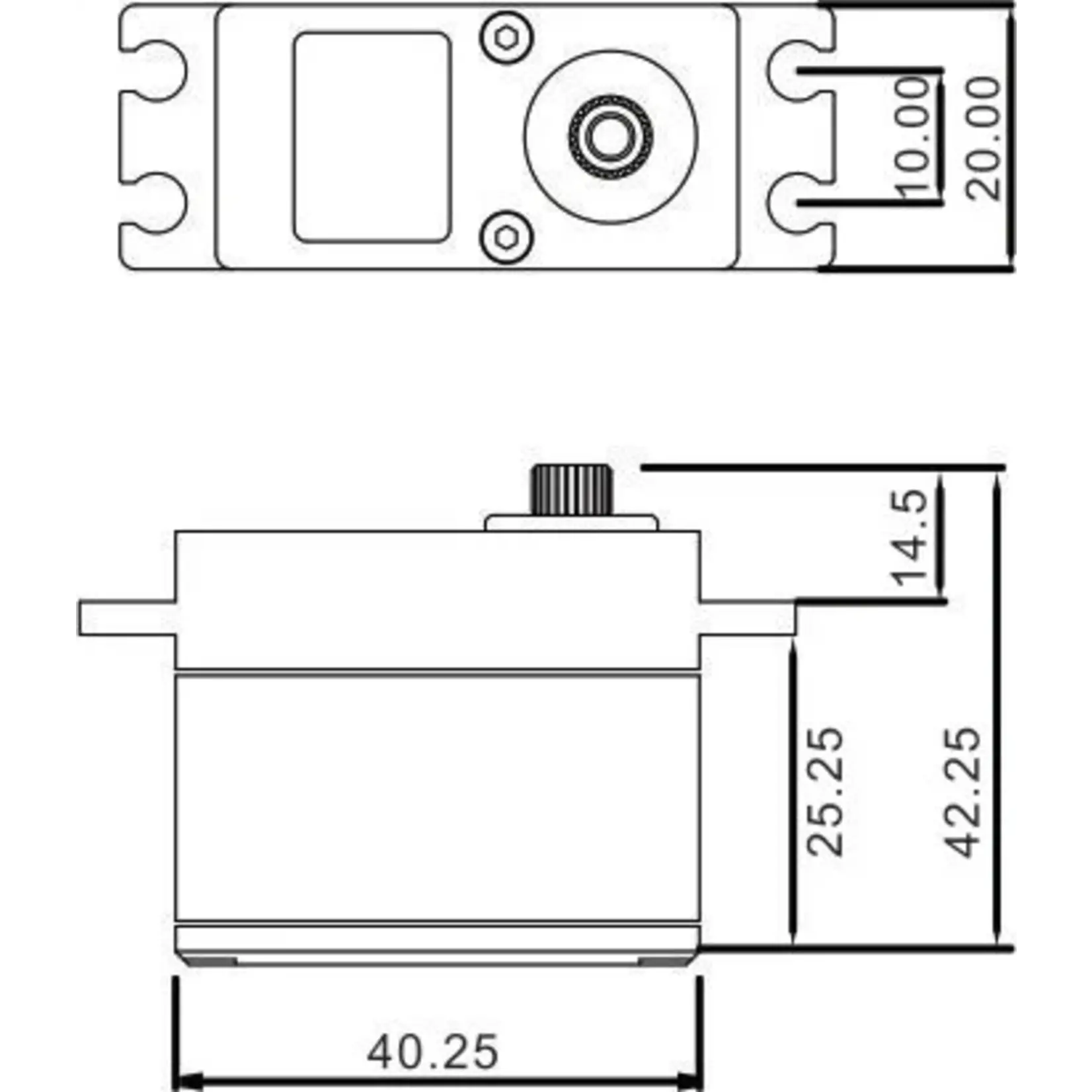 EcoPower #ECP120S EcoPower WP120S Waterproof High Speed Metal Gear Servo
