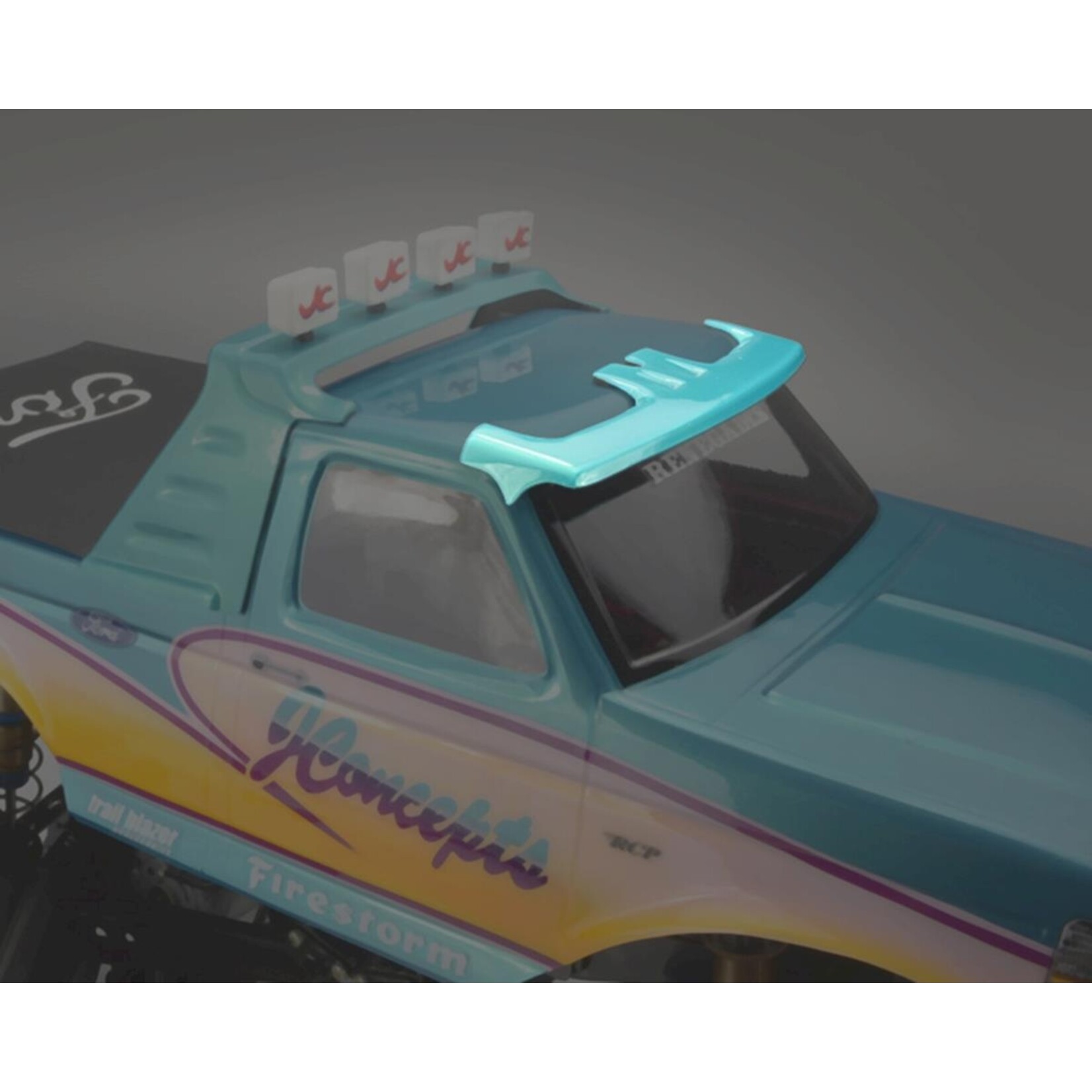 JConcepts #0303-2 JConcepts 1993 Ford F-250 Monster Truck Body Visor (Clear)