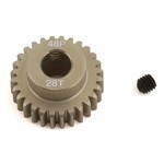 ProTek RC #PTK-8648 ProTek RC 48P Lightweight Hard Anodized Aluminum Pinion Gear (5.0mm Bore) (28T)