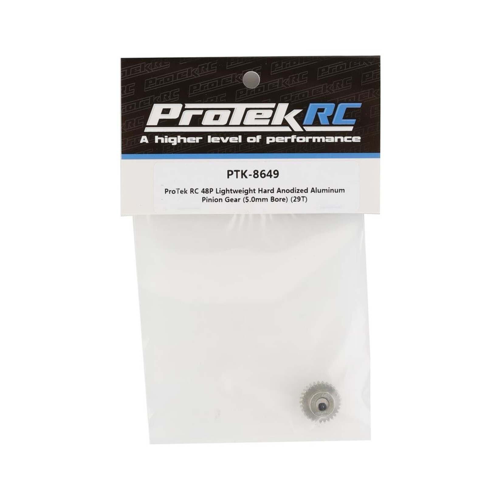 ProTek RC #PTK-8649 ProTek RC 48P Lightweight Hard Anodized Aluminum Pinion Gear (5.0mm Bore) (29T)