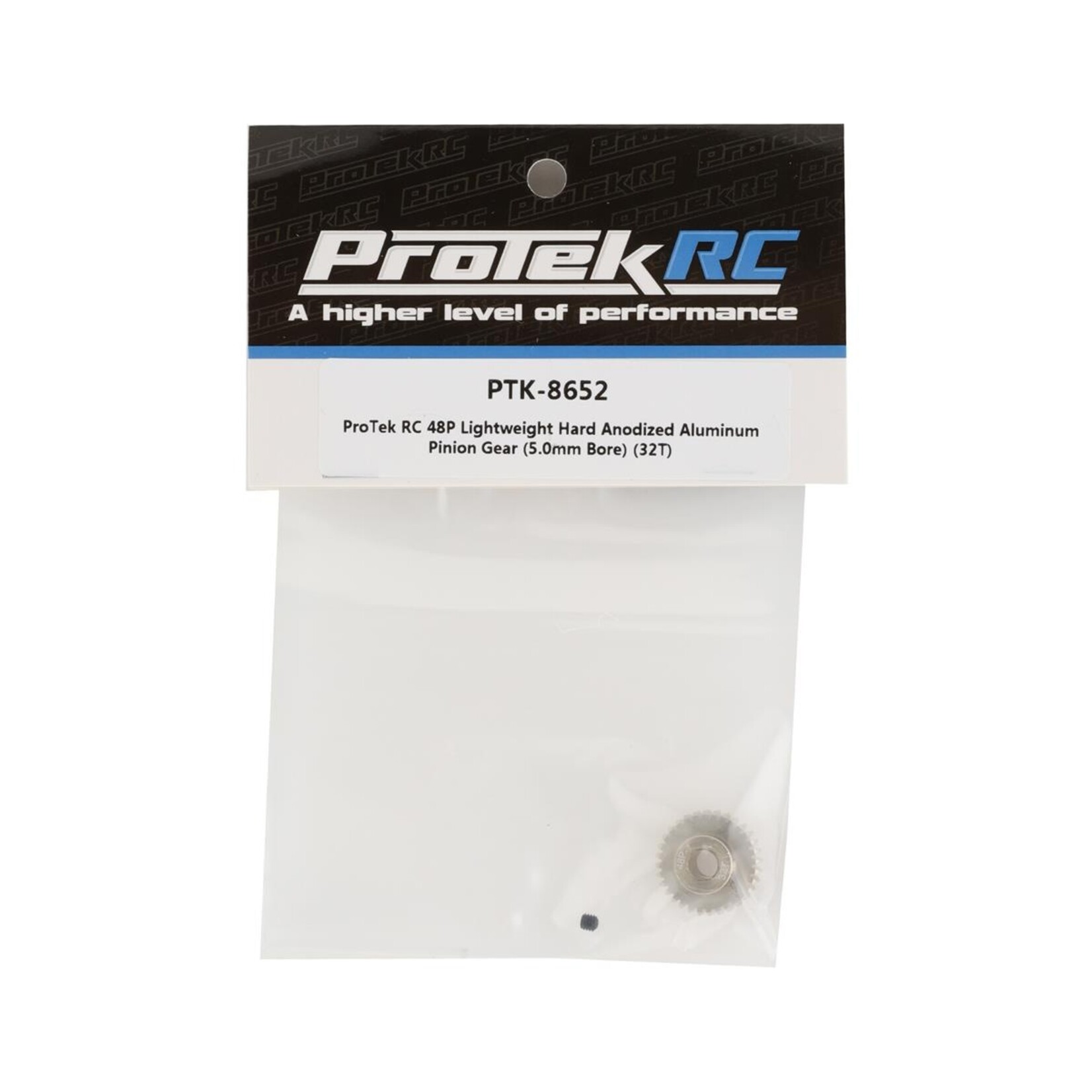ProTek RC ProTek RC 48P Lightweight Hard Anodized Aluminum Pinion Gear (5.0mm Bore) (32T) #PTK-8652