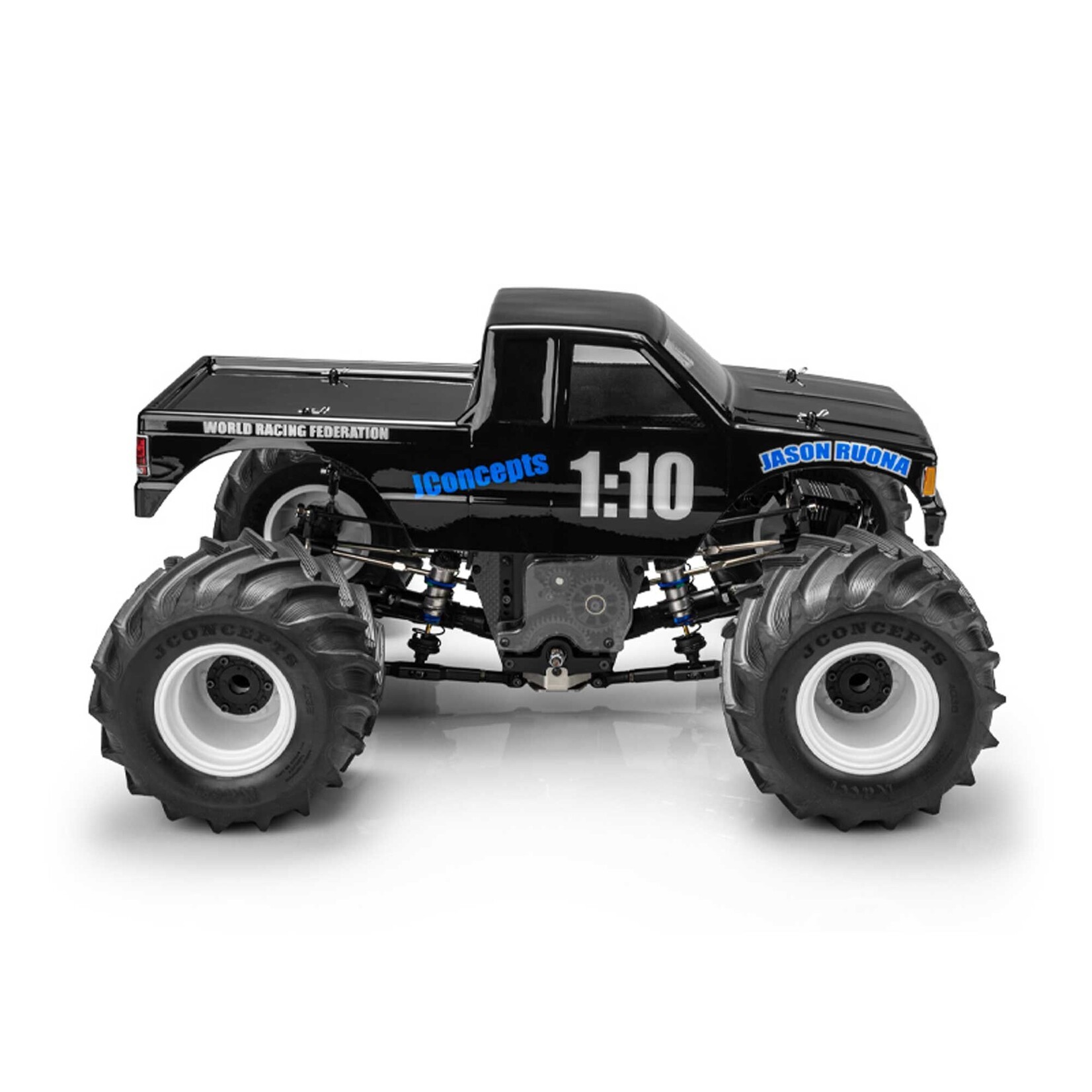 JConcepts 1/10 1990 Chevy S10 Extended Cab Monster Truck Body, 13.0" Wheelbase #0607