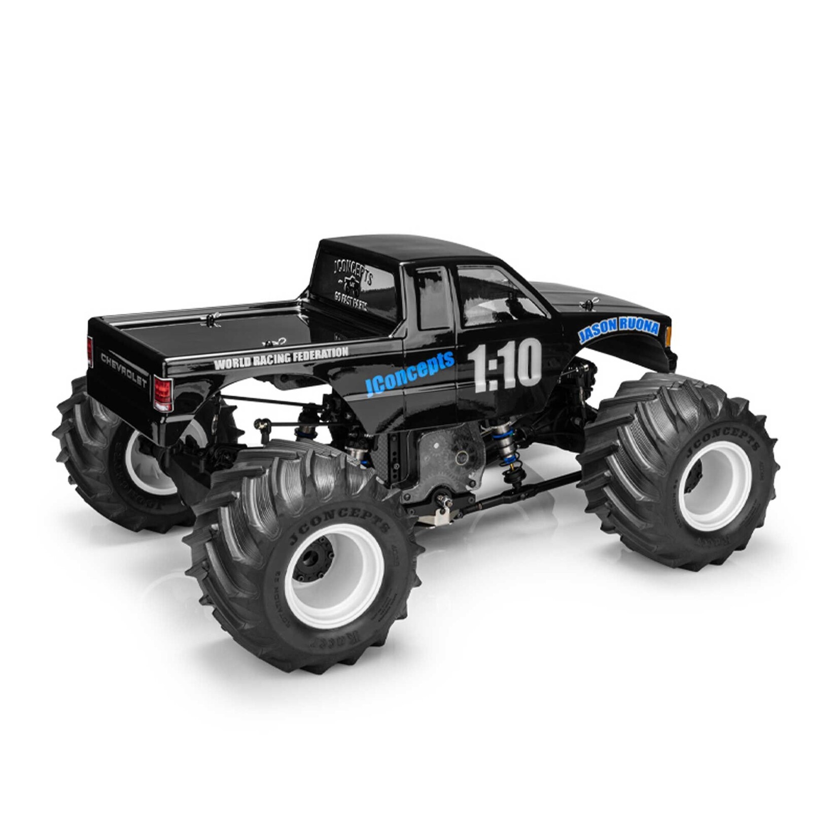 JConcepts #0607 JConcepts 1/10 1990 Chevy S10 Extended Cab Monster Truck Body, 13.0" Wheelbase