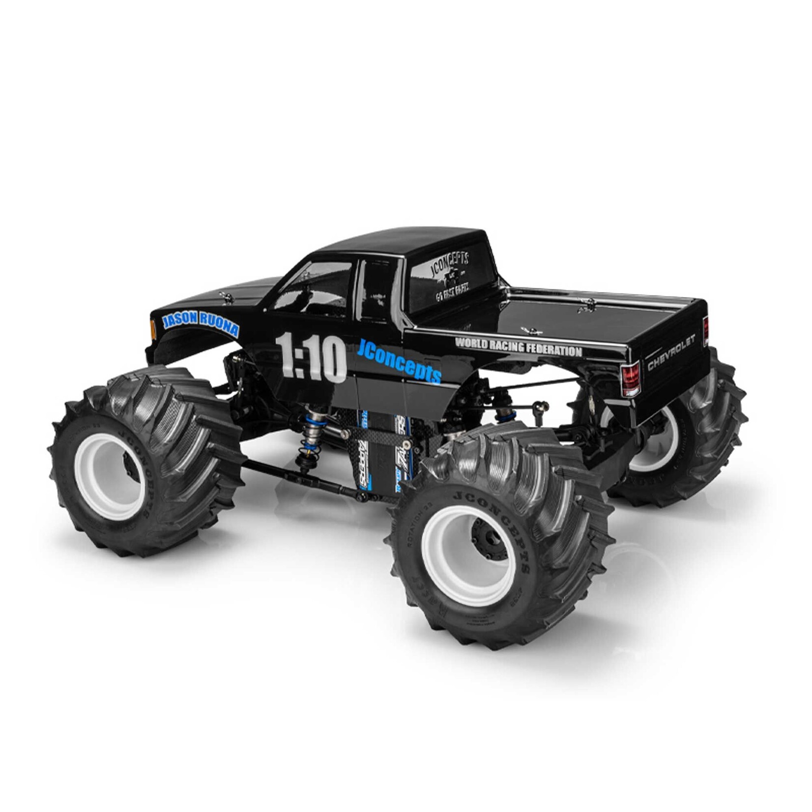 JConcepts #0607 JConcepts 1/10 1990 Chevy S10 Extended Cab Monster Truck Body, 13.0" Wheelbase
