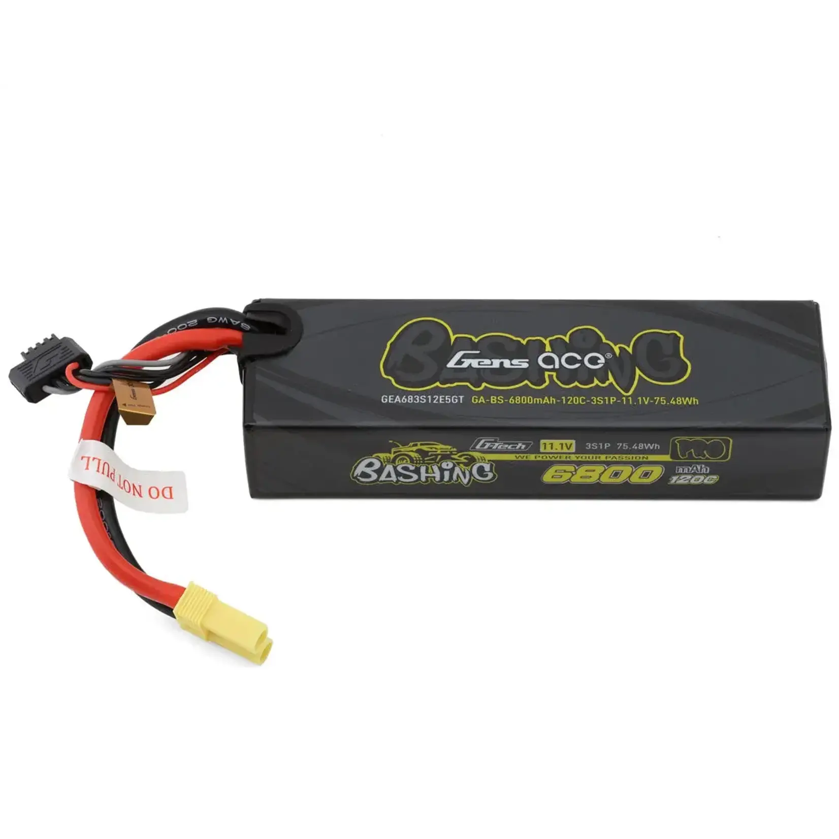 Gens Ace #GEA683S12E5GT Gens Ace G-Tech Smart 3S Bashing Series Hardcase LiPo Battery 120C (11.1V/6800mAh) w/EC5 Connector
