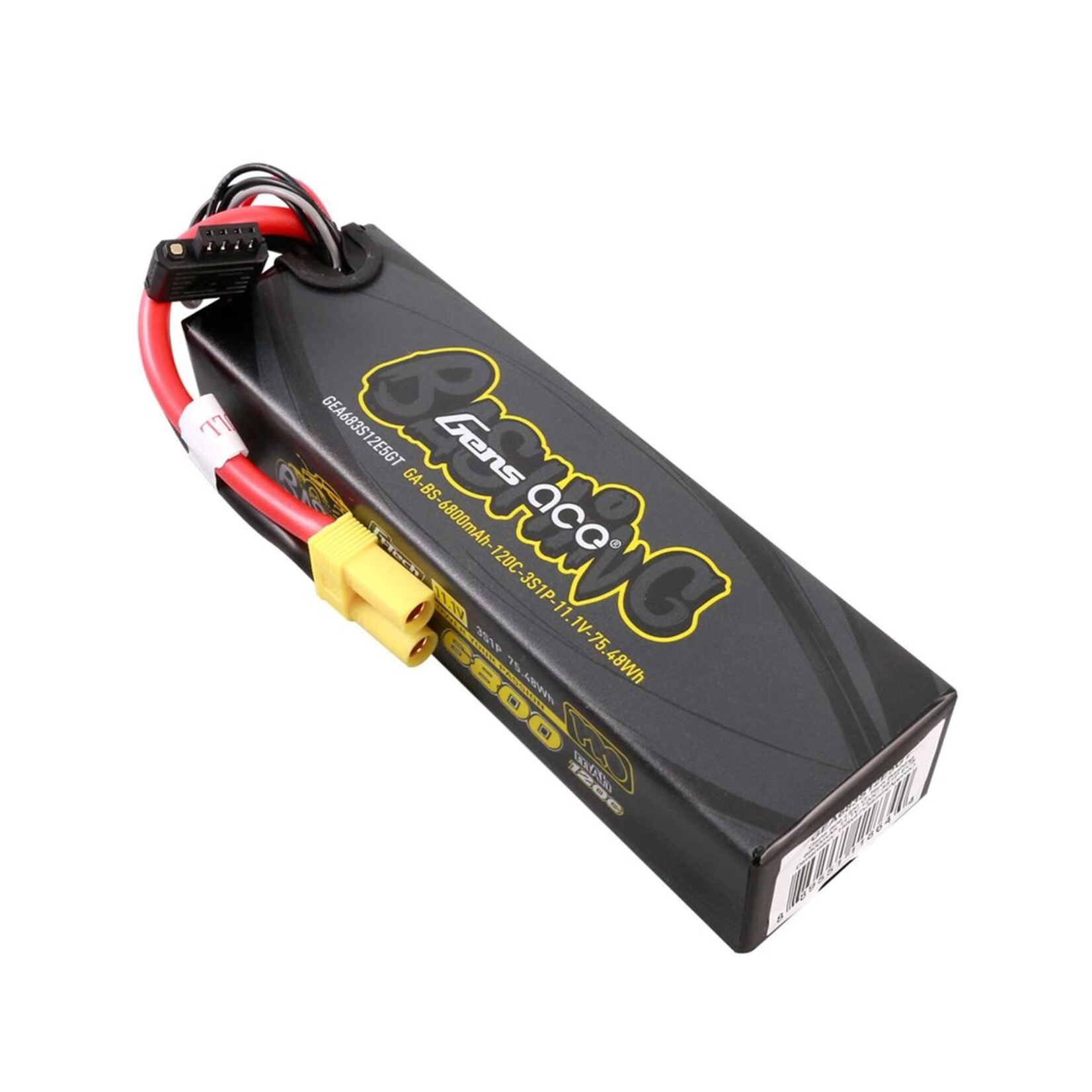 Gens Ace Gens Ace G-Tech Smart 3S Bashing Series Hardcase LiPo Battery 120C (11.1V/6800mAh) w/EC5 Connector #GEA683S12E5GT
