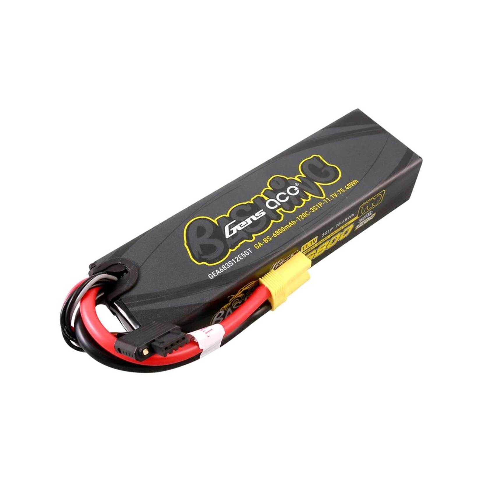 Gens Ace #GEA683S12E5GT Gens Ace G-Tech Smart 3S Bashing Series Hardcase LiPo Battery 120C (11.1V/6800mAh) w/EC5 Connector