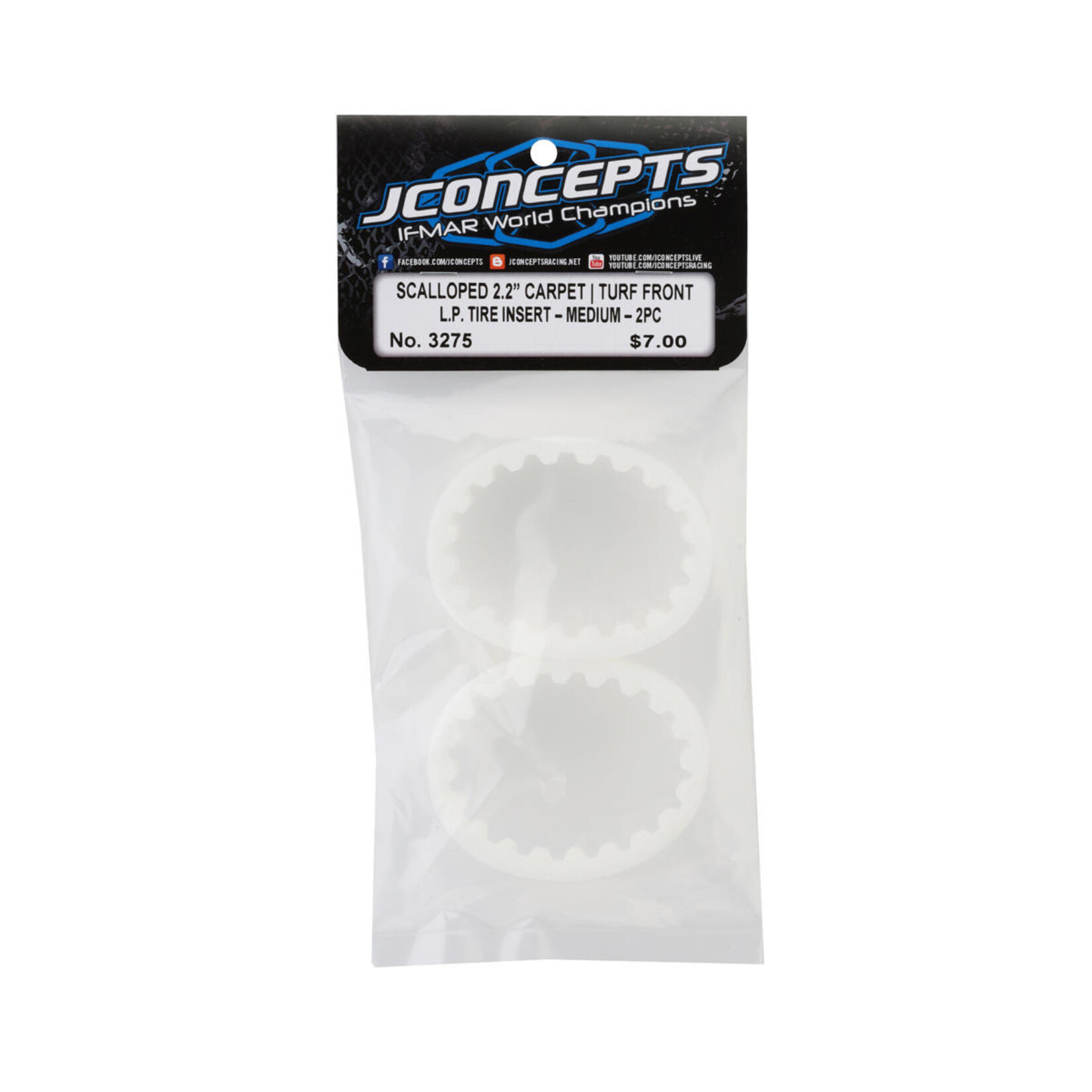 JConcepts #3275 JConcepts  Scalloped 2.2" Carpet | Turf LP Front Insert, 2pc.