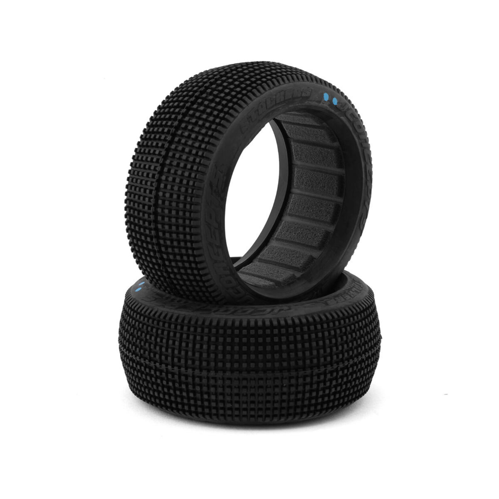 JConcepts #3175-03 JConcepts Stalkers 1/8 Buggy Tire (2) (Aqua A2)