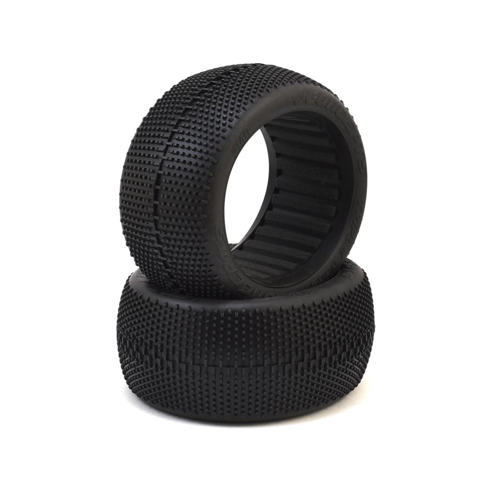 JConcepts #3140-03 JConcepts Triple Dees 4.0" 1/8th Truggy Tires (2) (Aqua A2)