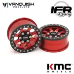 Vanquish Products Vanquish Products 1.9 Aluminum KMC KM237 Riot Beadlock Wheels(Red) #VPS08133