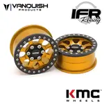Vanquish Products Vanquish Products 1.9 Aluminum KMC KM237 Riot Beadlock Wheels  (Gold) #VPS08137