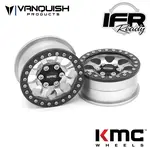 Vanquish Products Vanquish Products 1.9 Aluminum KMC KM237 Riot Beadlock Wheels (Clear) #VPS08131