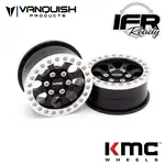 Vanquish Products Vanquish Products 1.9 Aluminum KMC KM237 Riot Beadlock Wheels (Black) #VPS08130