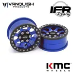 Vanquish Products Vanquish Products 1.9 Aluminum KMC KM237 Riot Beadlock Wheels (Blue) #VPS08134