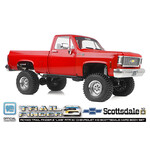 RC4WD #Z-RTR0066 RC4WD Trail Finder 2 "LWB" RTR W/ Chevrolet K10 Scottsdale Hard Body Set (Red)