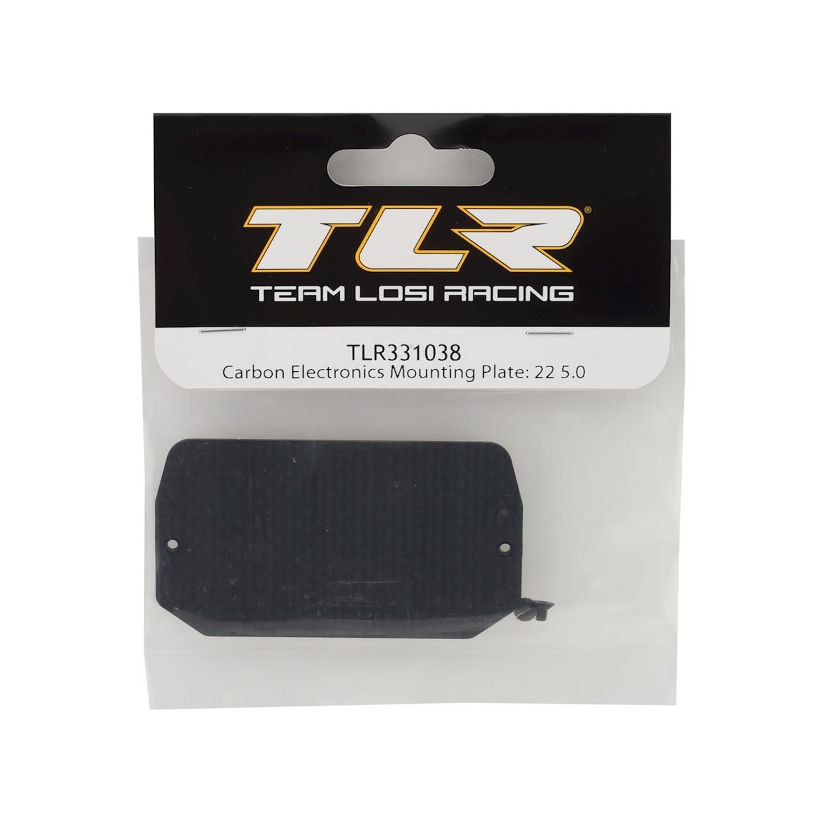 Team Losi Racing #TLR331038 Team Losi Racing 22 5.0 Carbon Fiber Electronics Mounting Plate