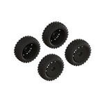 ARRMA #ARA550114 Arrma  dBoots '2-HO' Tire Set Glued (Black) (2 Pairs)