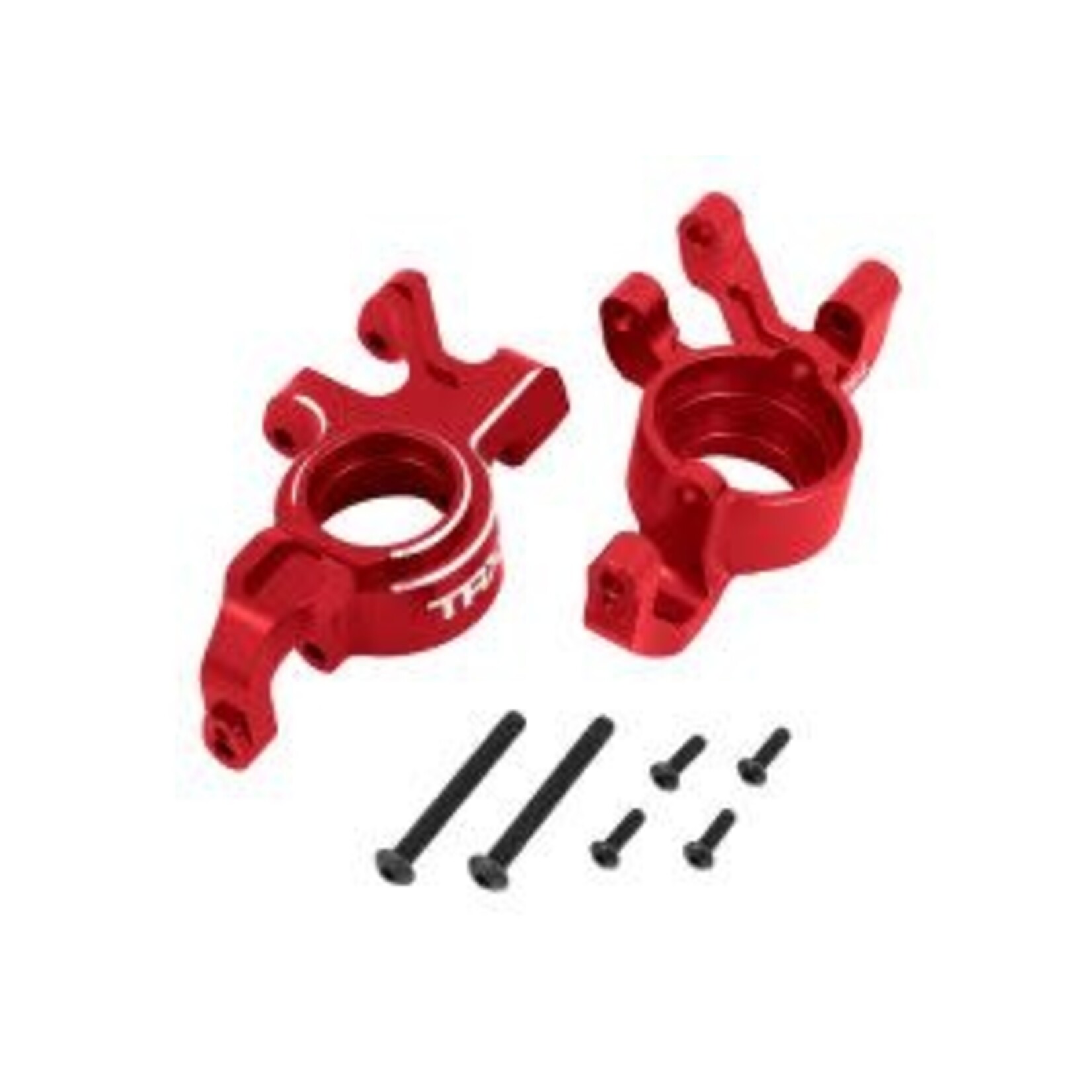 Traxxas #7836-RED Traxxas Steering blocks, 6061-T6 aluminum (red-anodized), left & right
